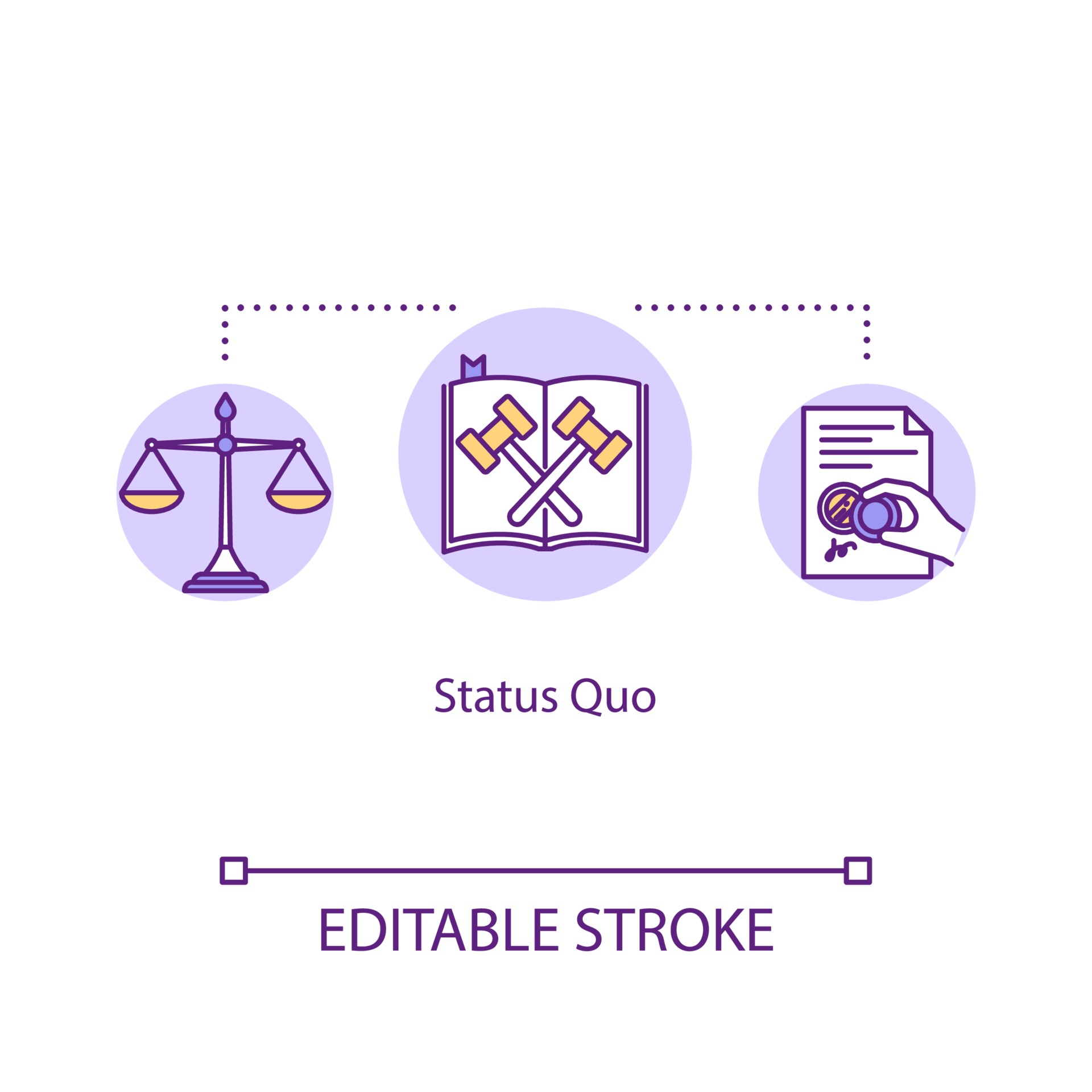 icono del concepto de status quo 3272657 Vector en Vecteezy