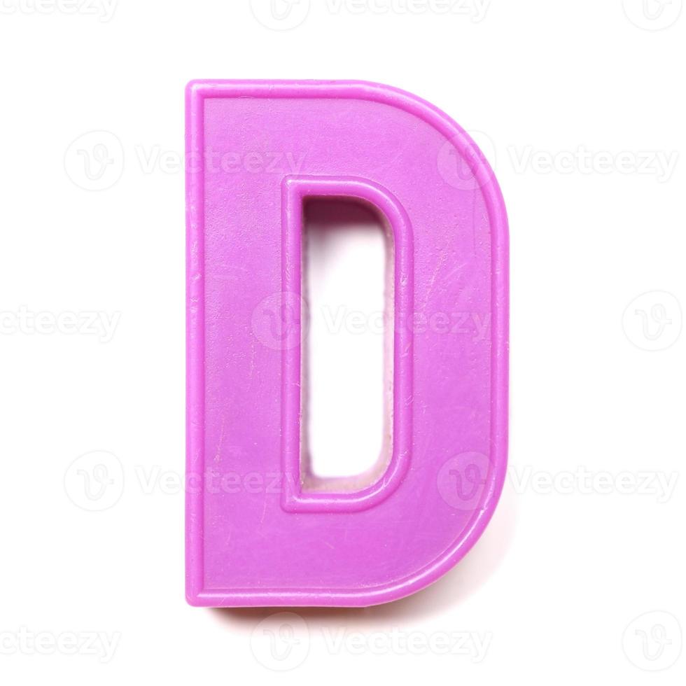 Magnetic uppercase letter D photo