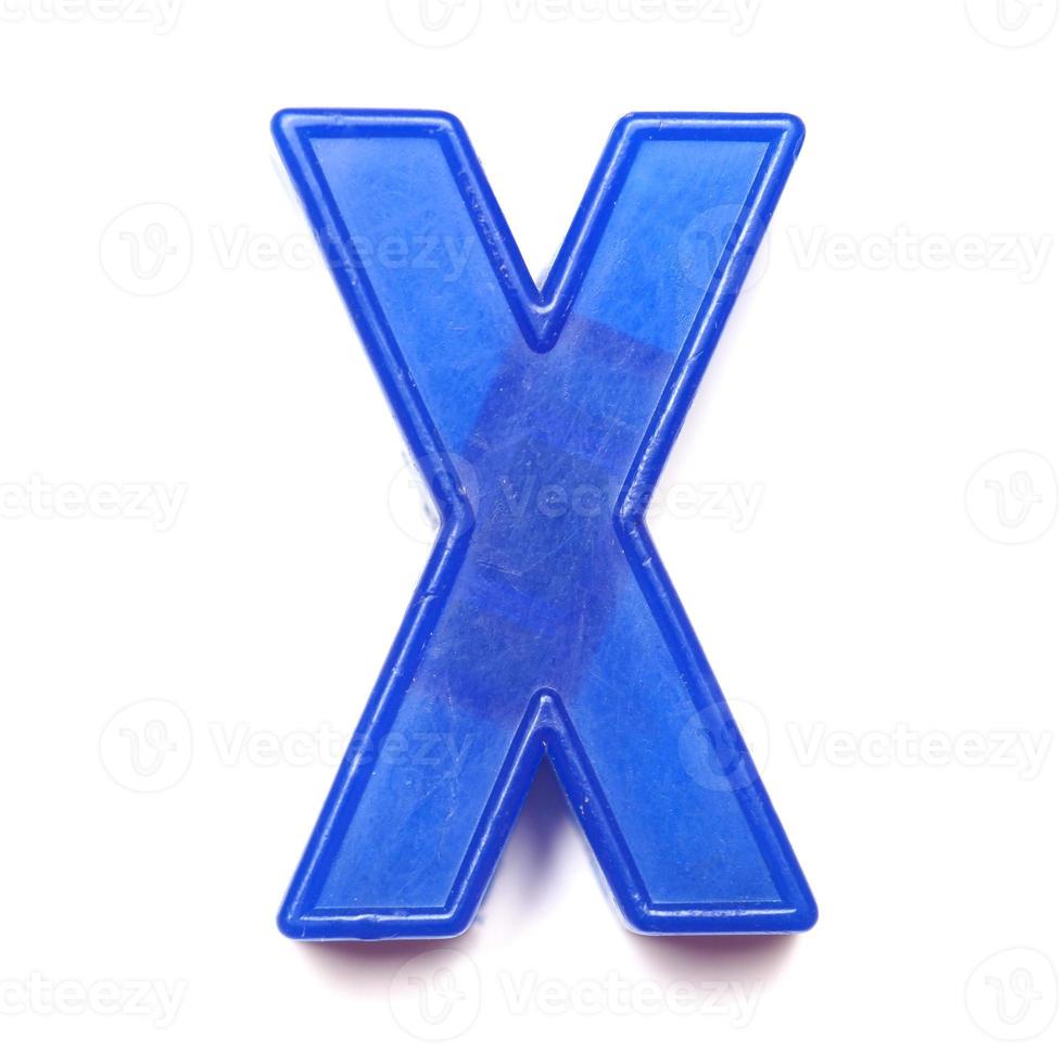 Magnetic uppercase letter X photo