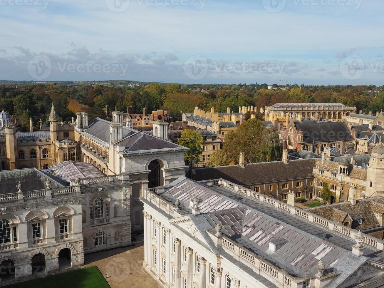 Aerial view of Cambridge photo