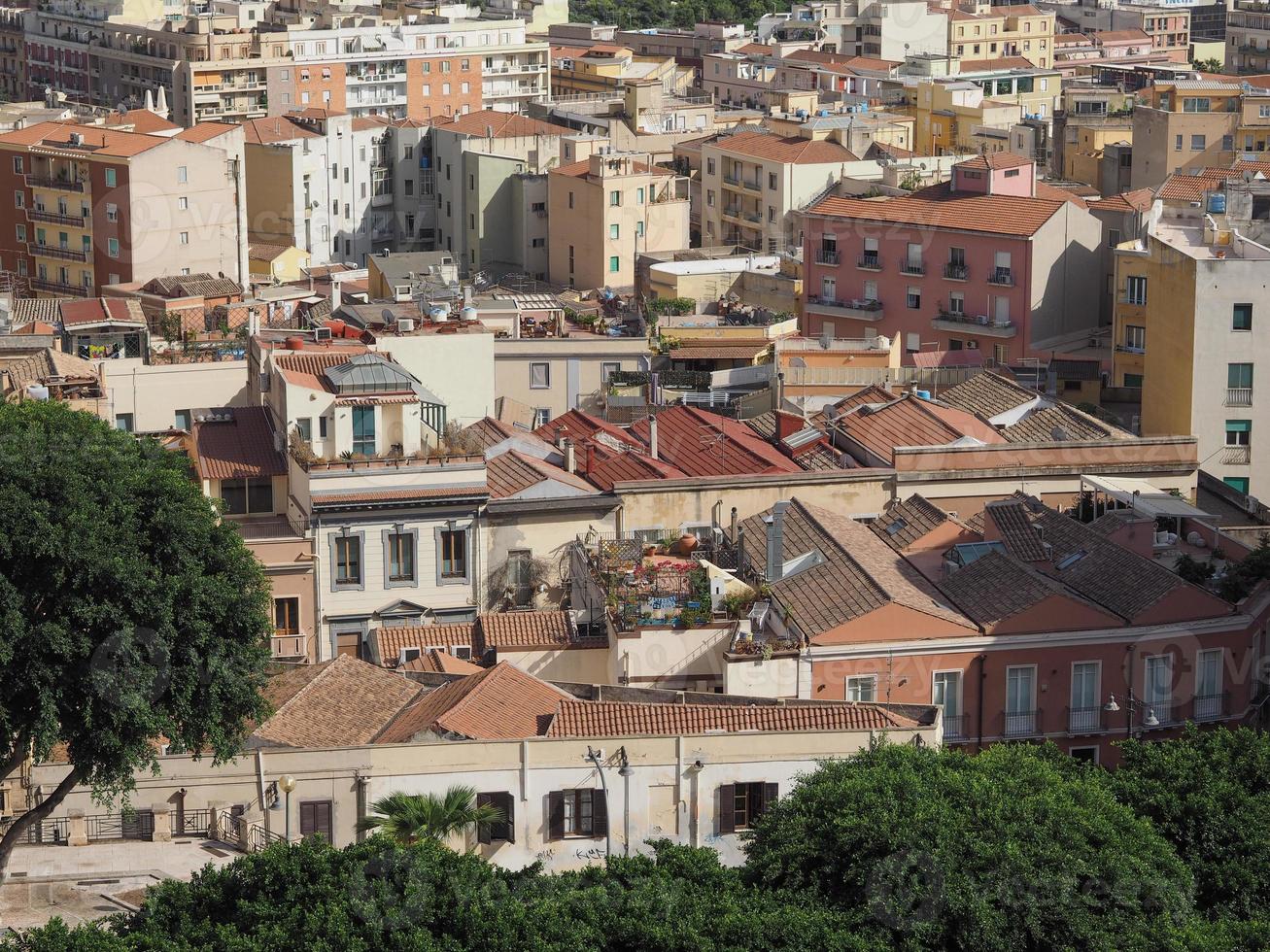 vista aerea de cagliari foto