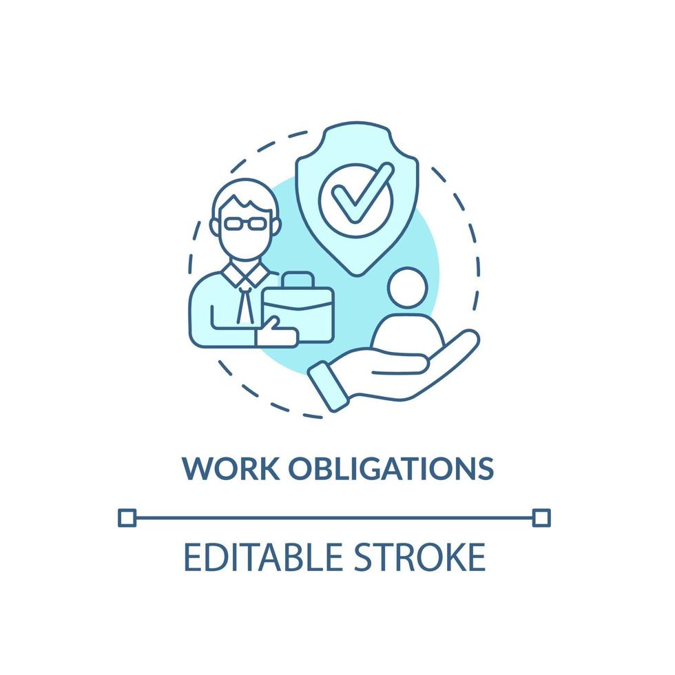 Work tasks concept icon vector