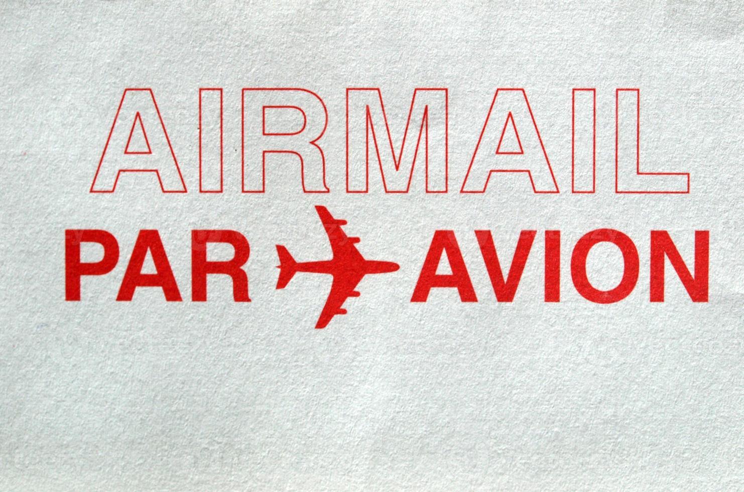 Airmail letter envelope photo