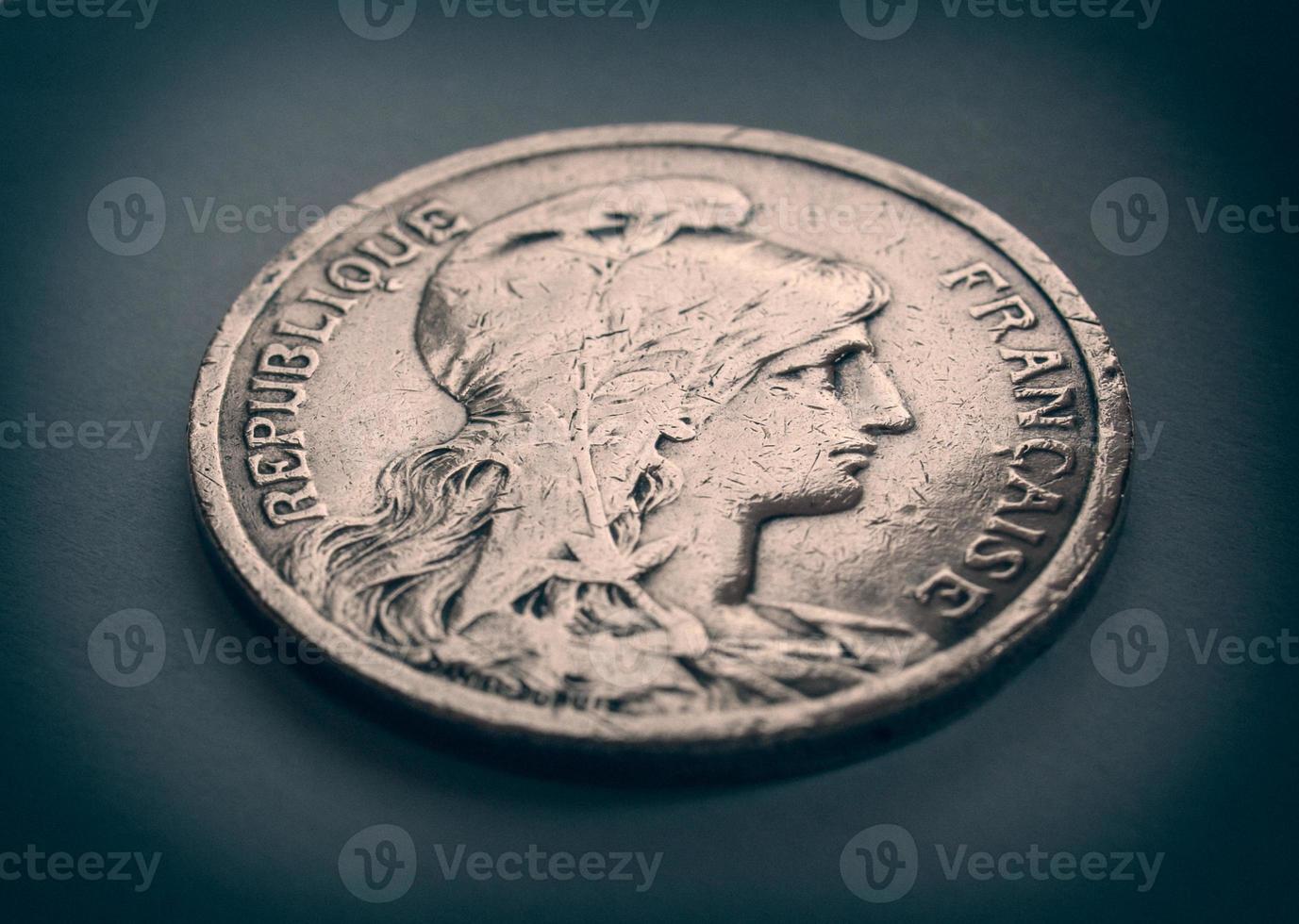 Retro look France coin photo