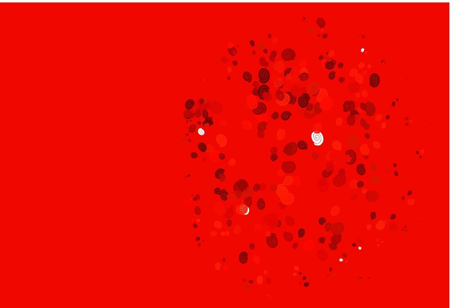 Light Red vector template with bubble shapes.