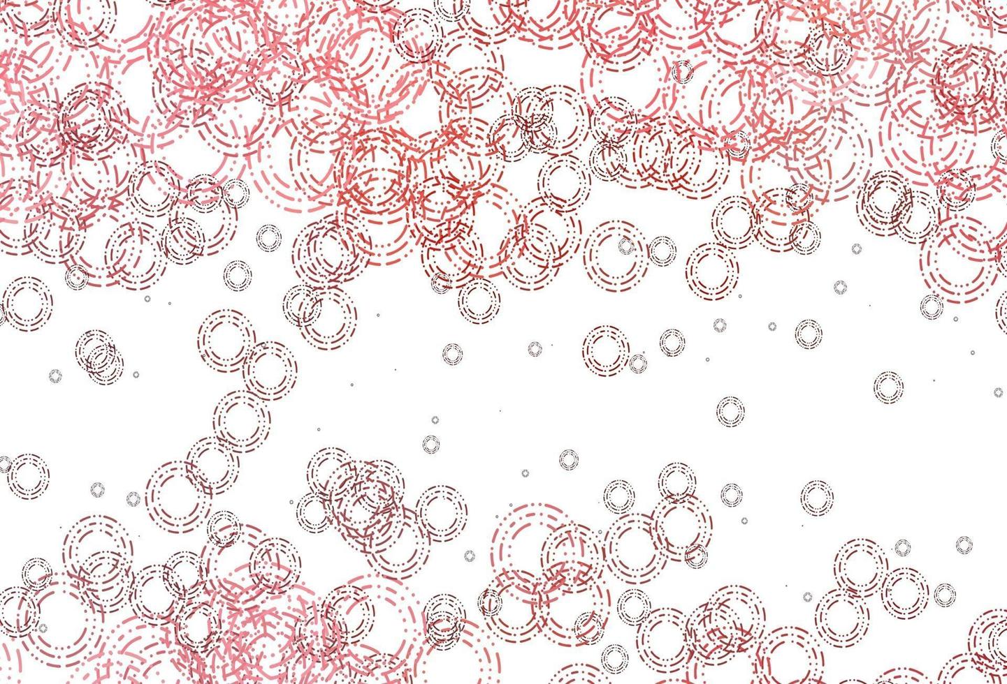 Light Red vector template with circles.