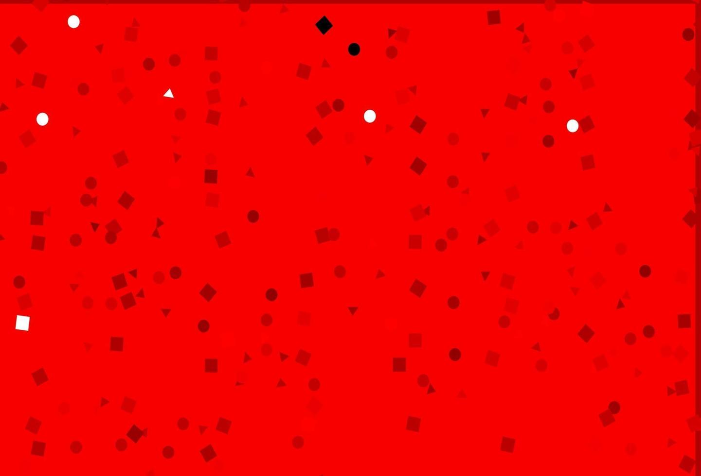 diseño de vector rojo claro con círculos, líneas, rectángulos.