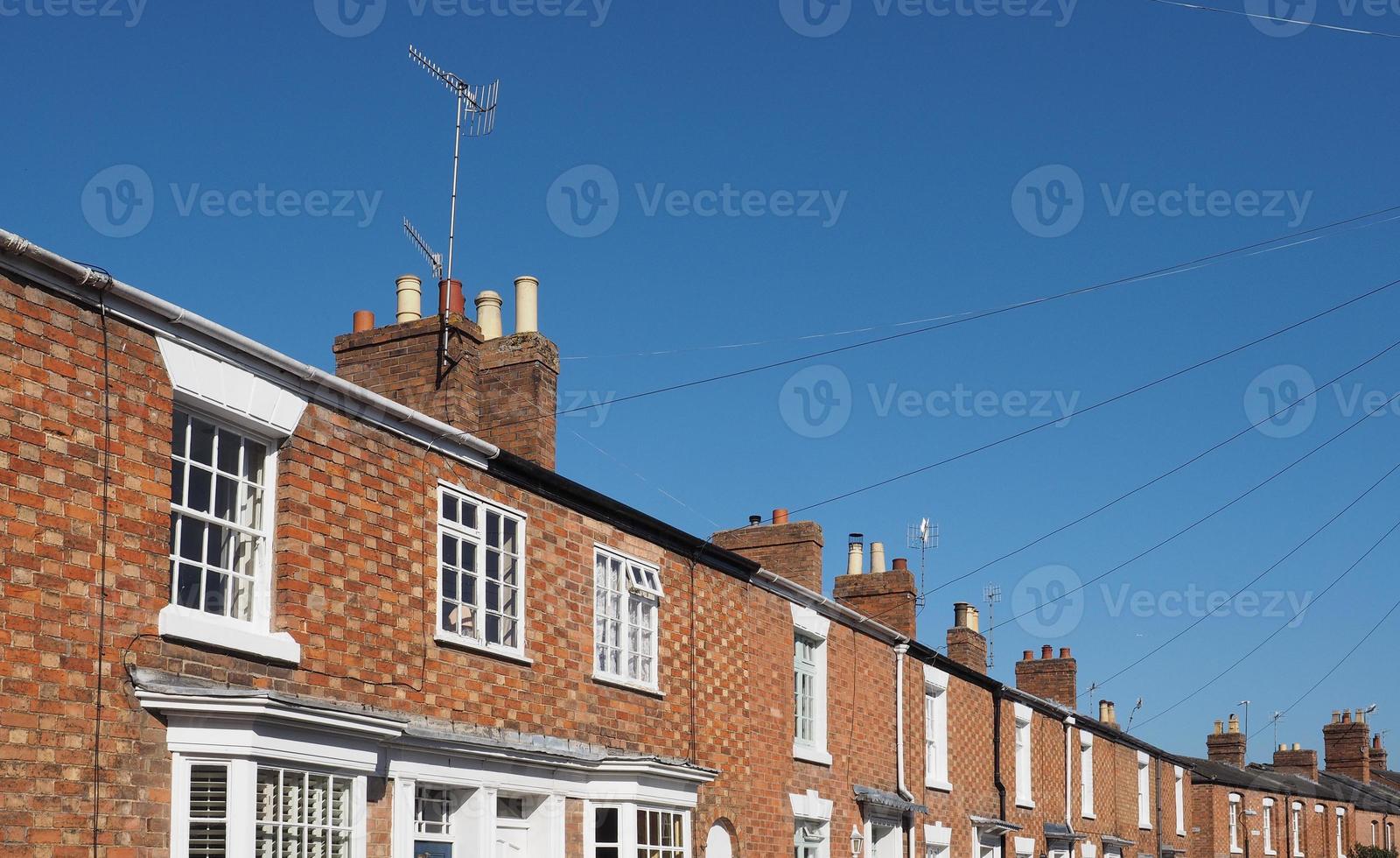 A row of terraced houses photo