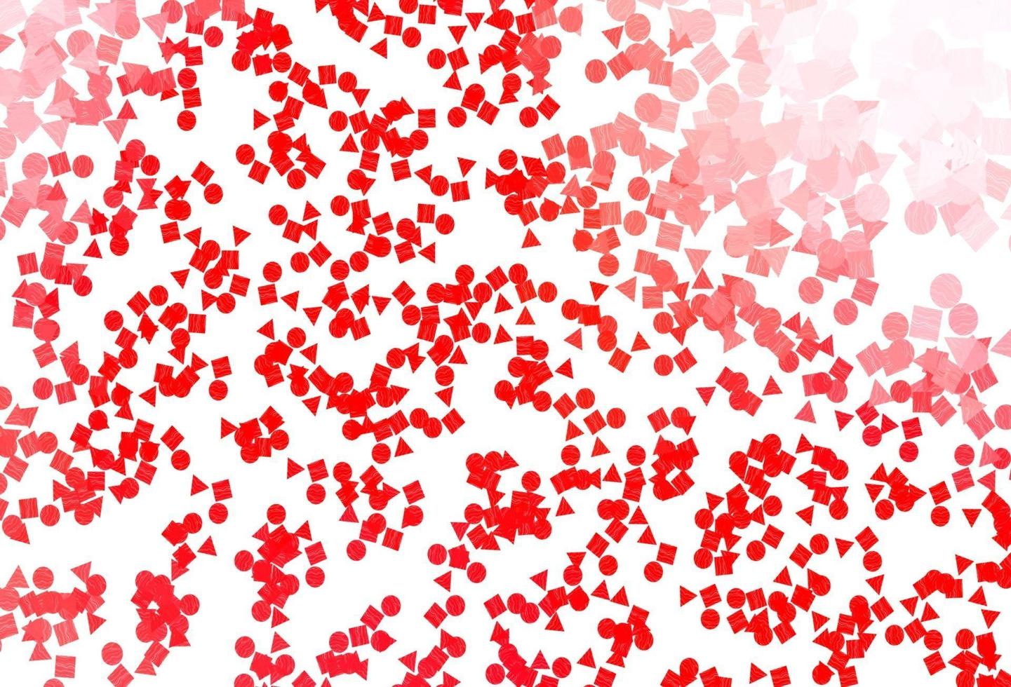 Light Red vector layout with circles, lines, rectangles.