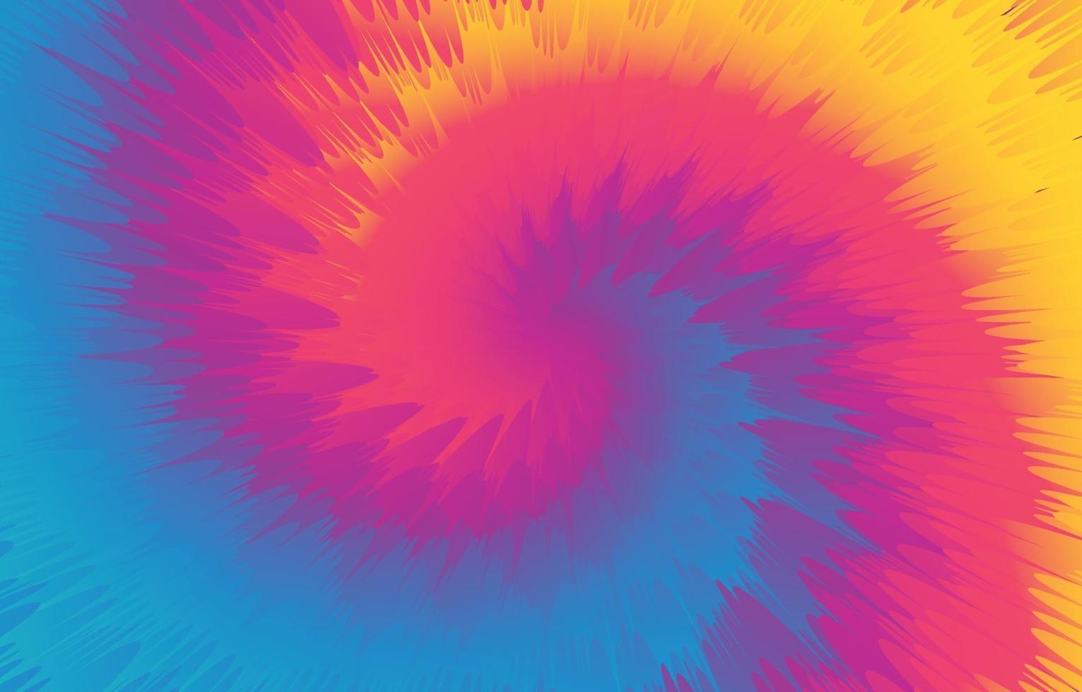 Colorful Spiral Tye Dye Background vector