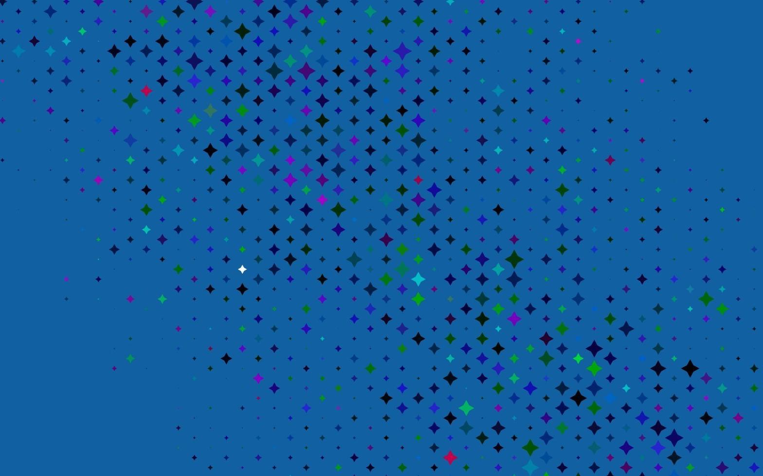 Light Multicolor, Rainbow vector template with sky stars.