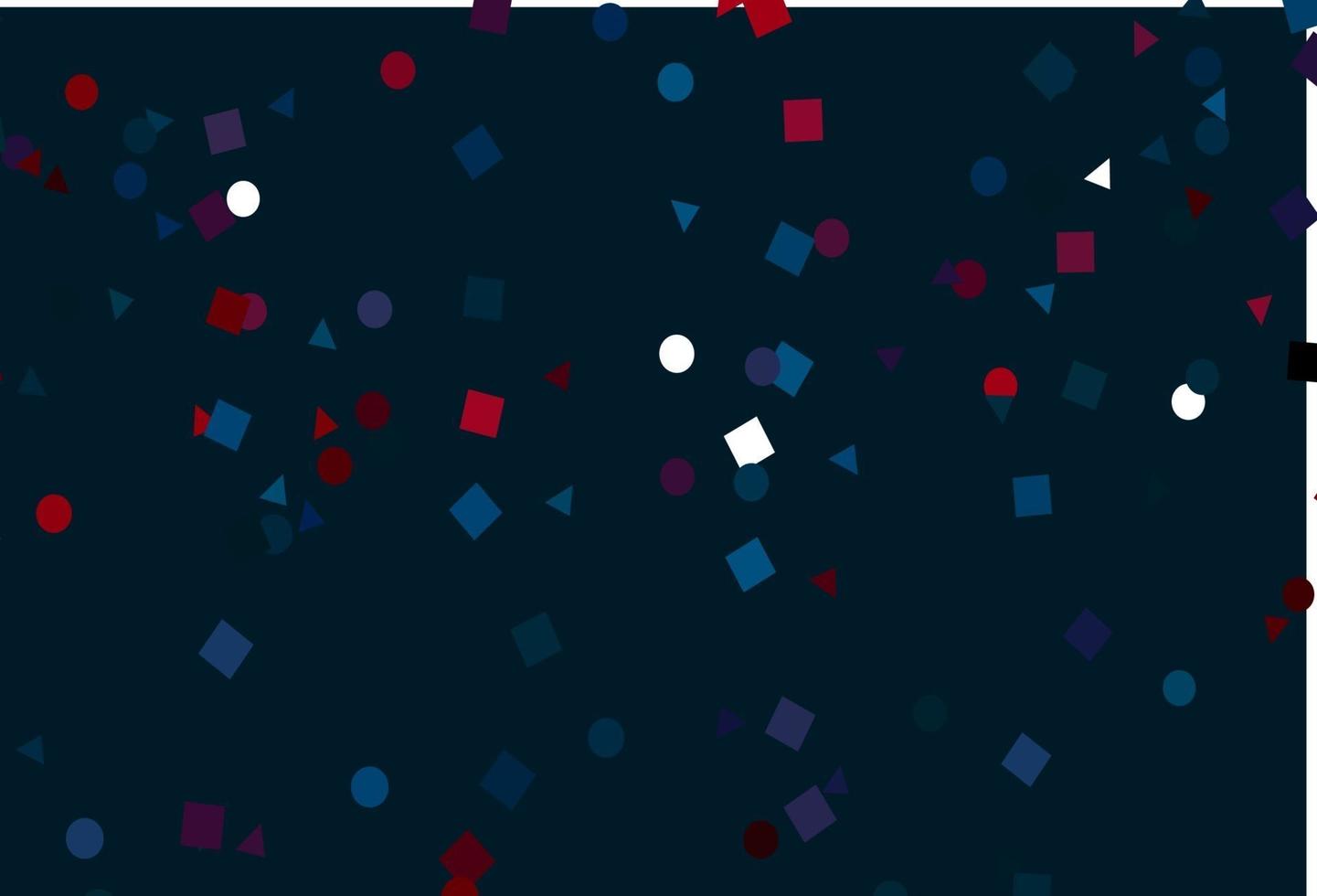Light Blue, Red vector background with triangles, circles, cubes.