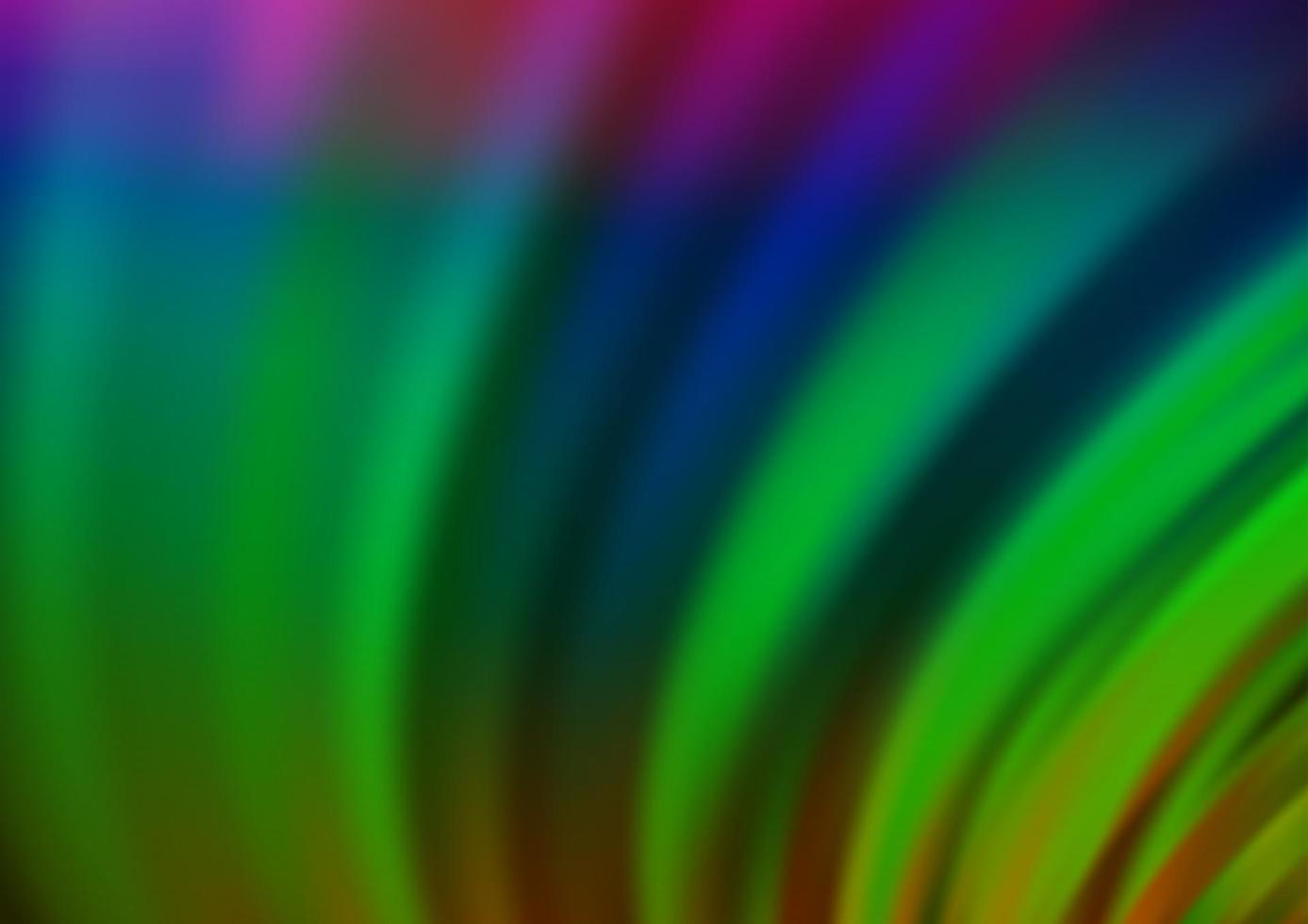 Dark Multicolor, Rainbow vector pattern with lines, ovals.