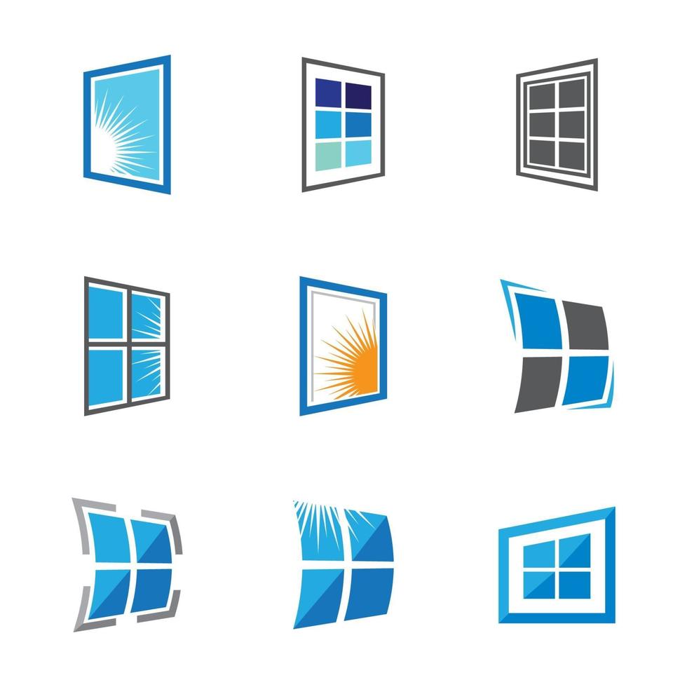 Window logo images illustration vector