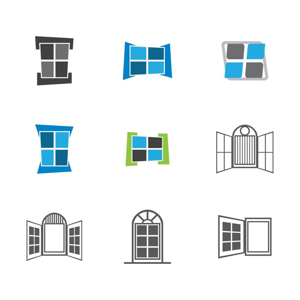 ventana logo imagenes ilustracion vector