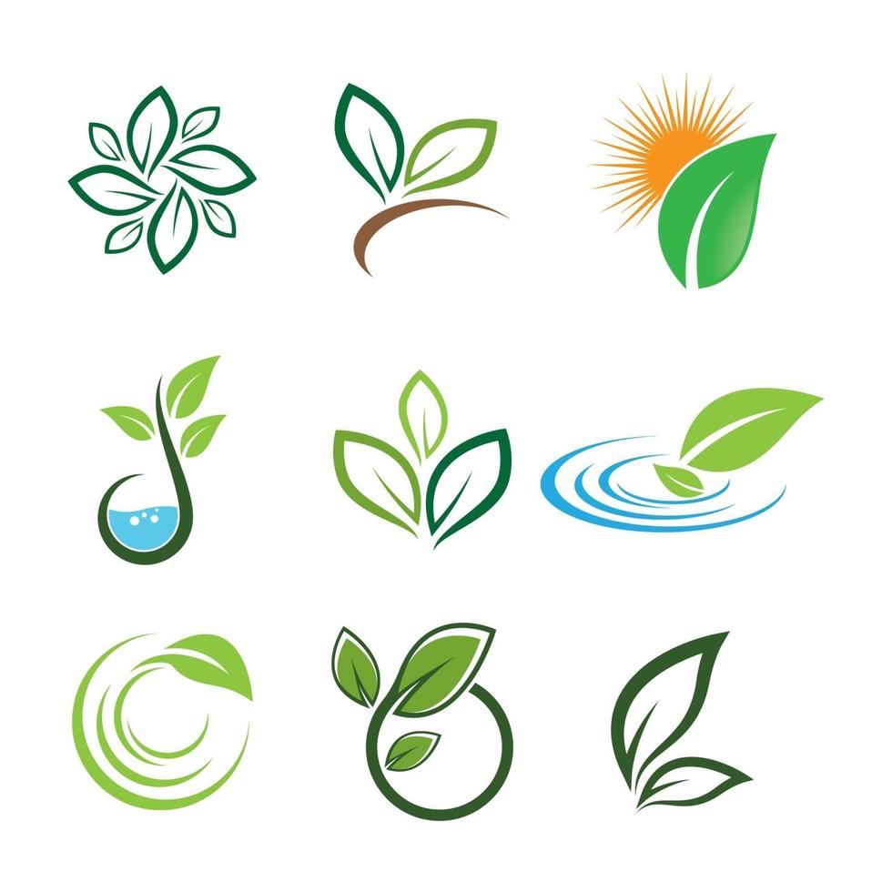 Ecology logo images illustration vector