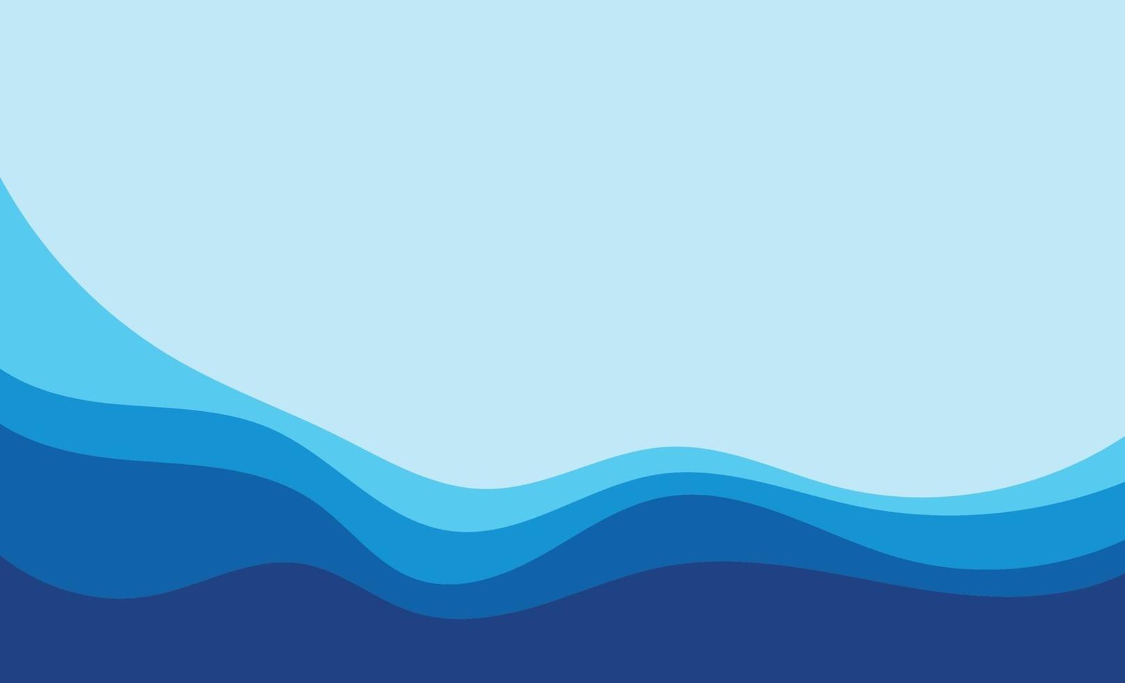 Wave blue  background vector wallpaper