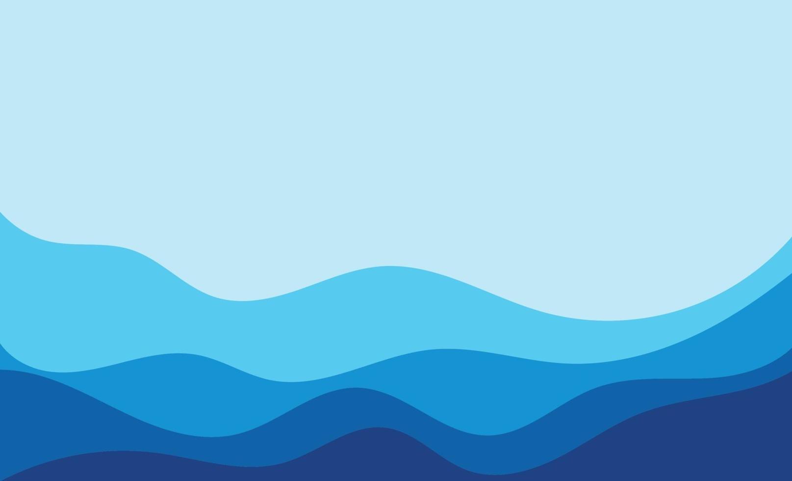 Wave blue  background vector wallpaper