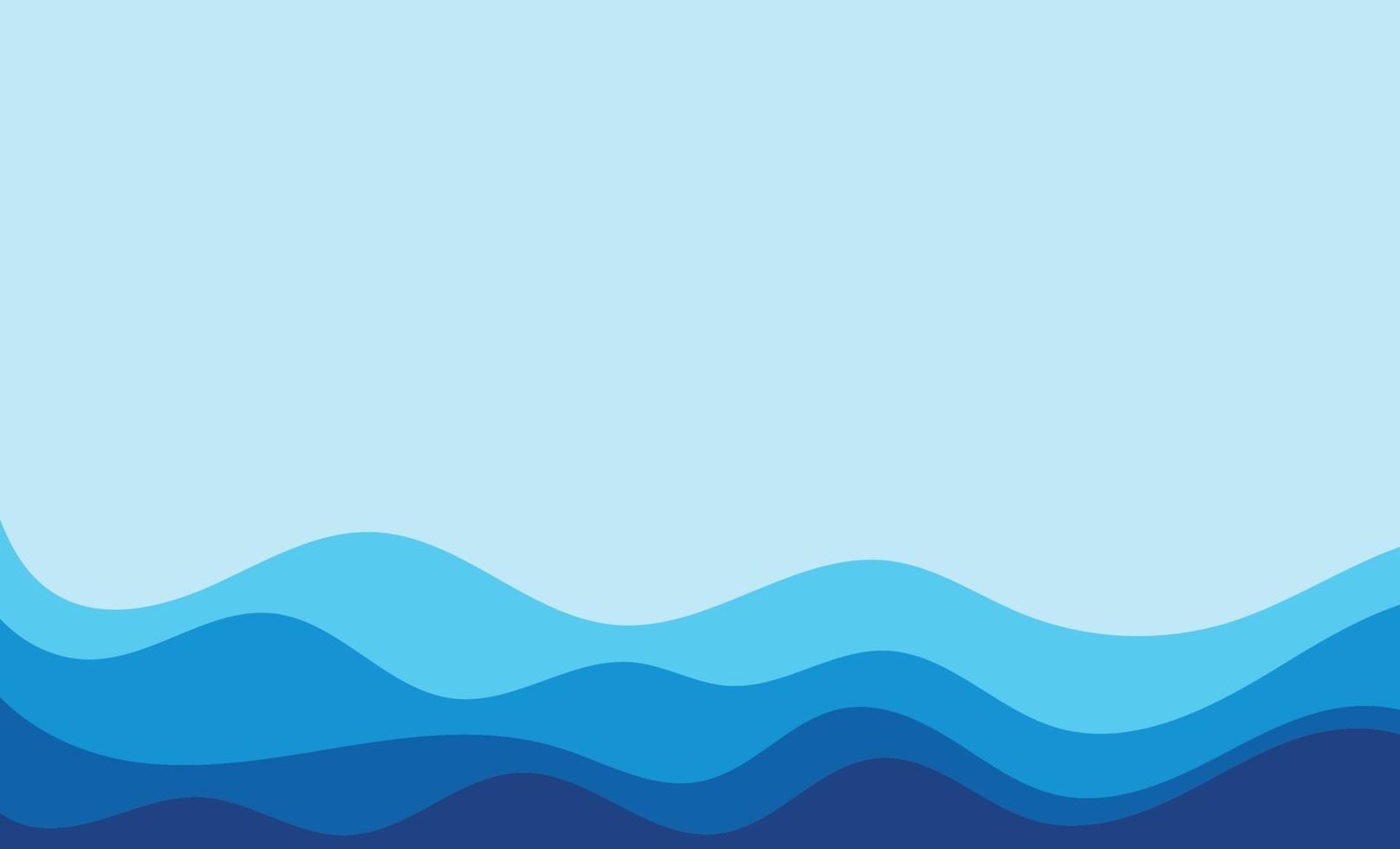 Wave blue  background vector wallpaper