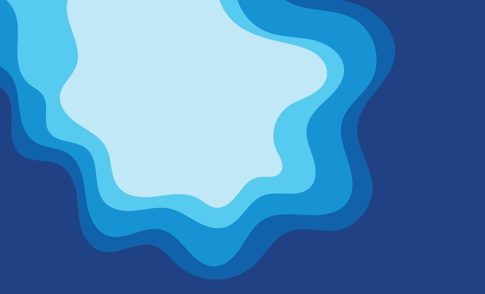 Wave blue  background vector wallpaper