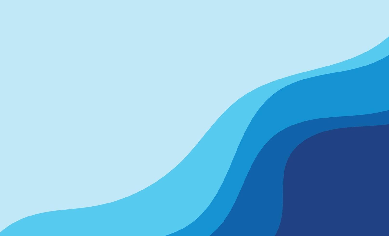 Wave blue  background vector wallpaper