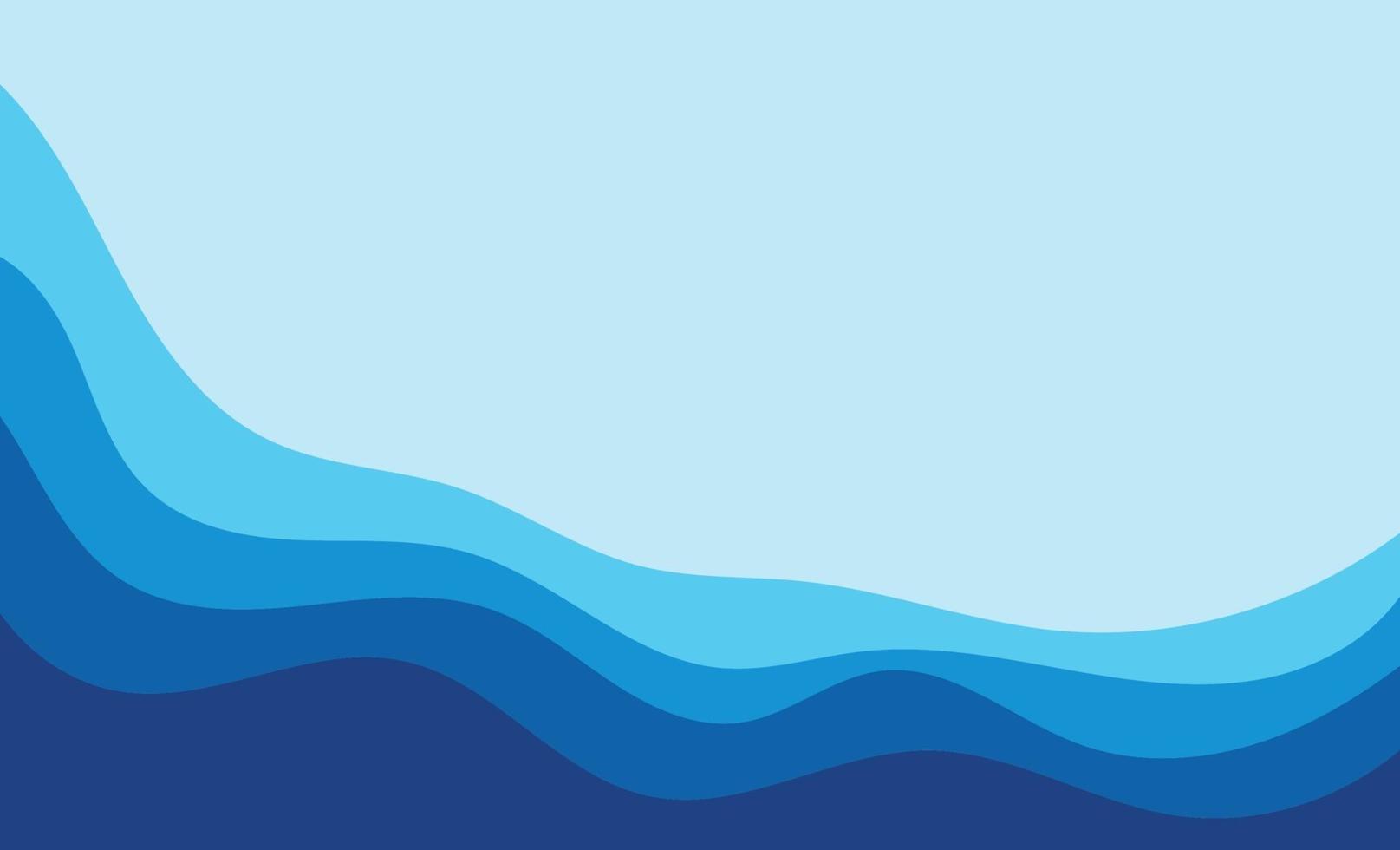 Wave blue  background vector wallpaper