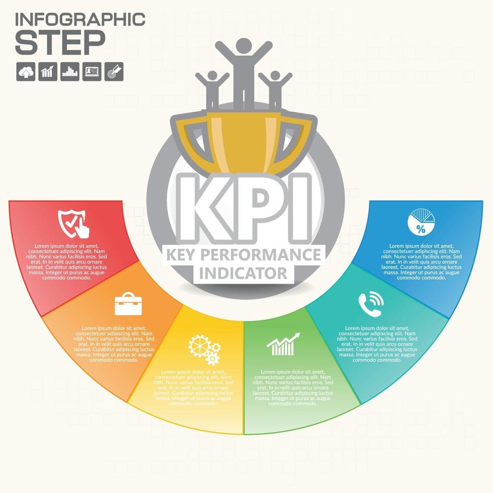 Infographics step by step. Pie chart, graph, vector