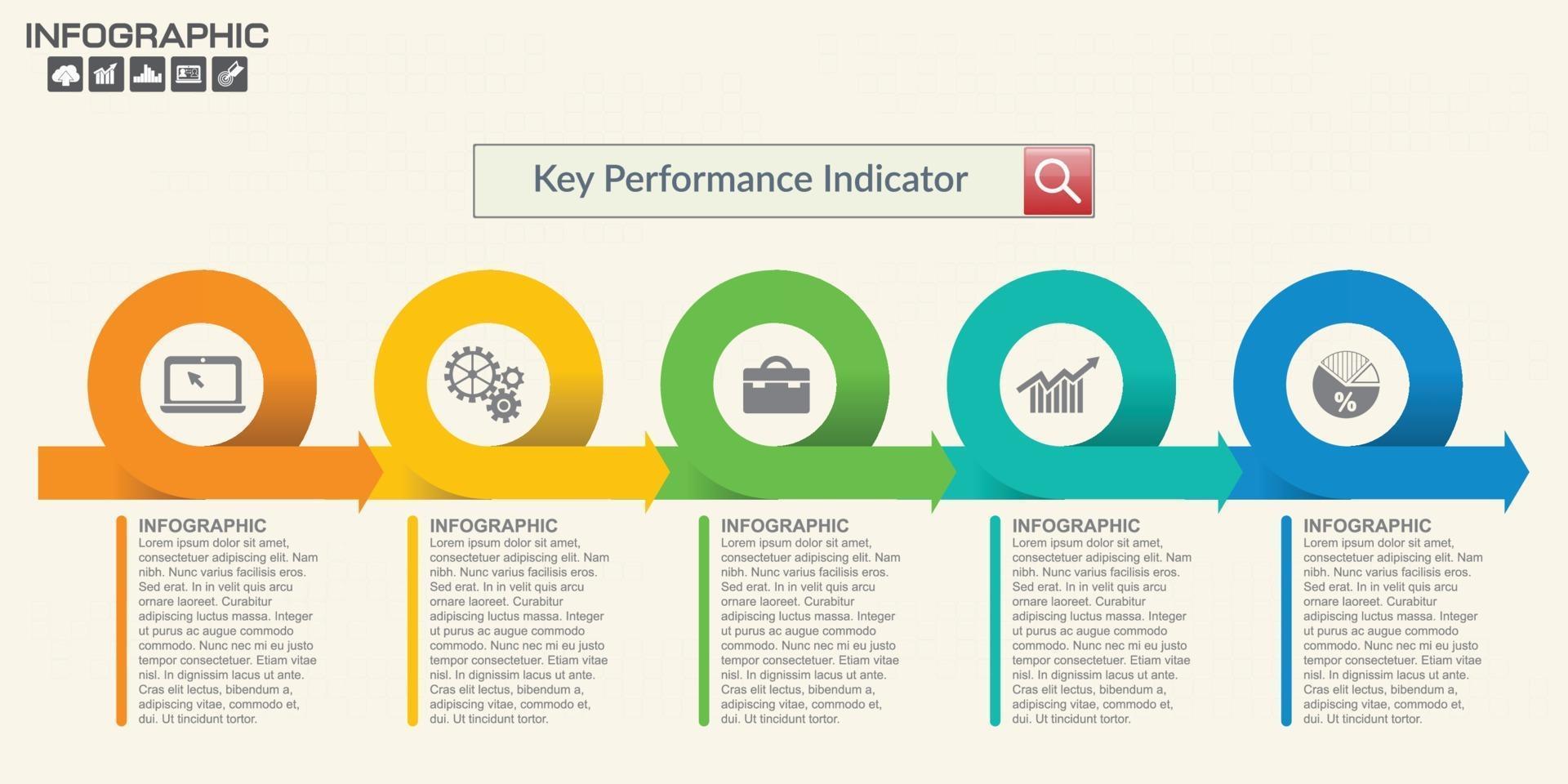 Infographics step by step and icons. vector