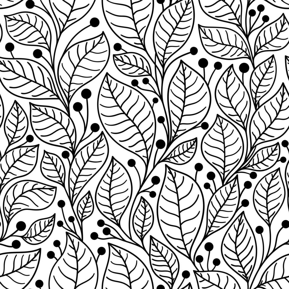 White seamless background with laurel tree branches vector