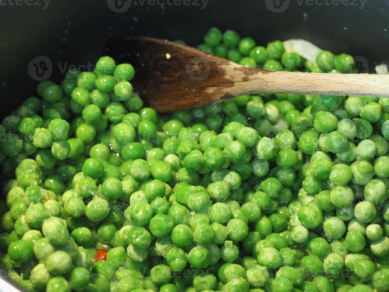 guisantes congelados verduras foto