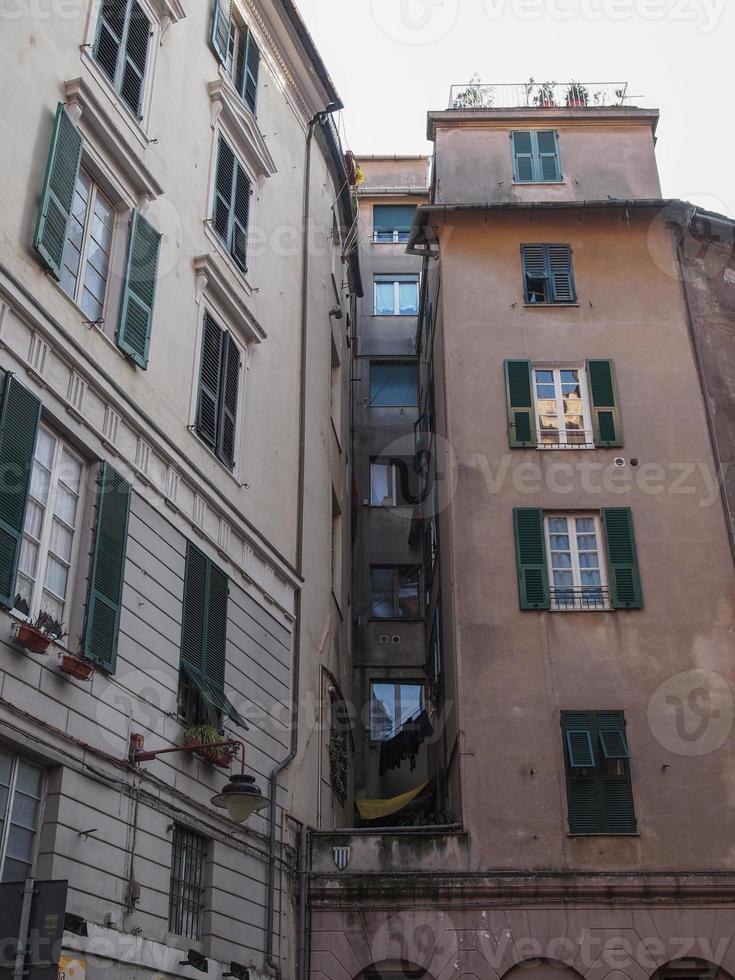 casco antiguo de génova foto