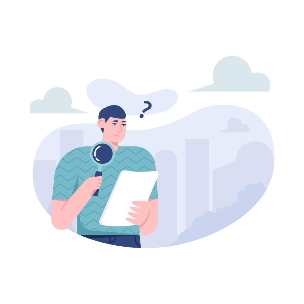 No result search flat illustration vector