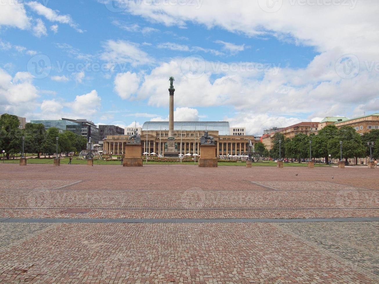 Schlossplatz plaza del castillo de Stuttgart foto