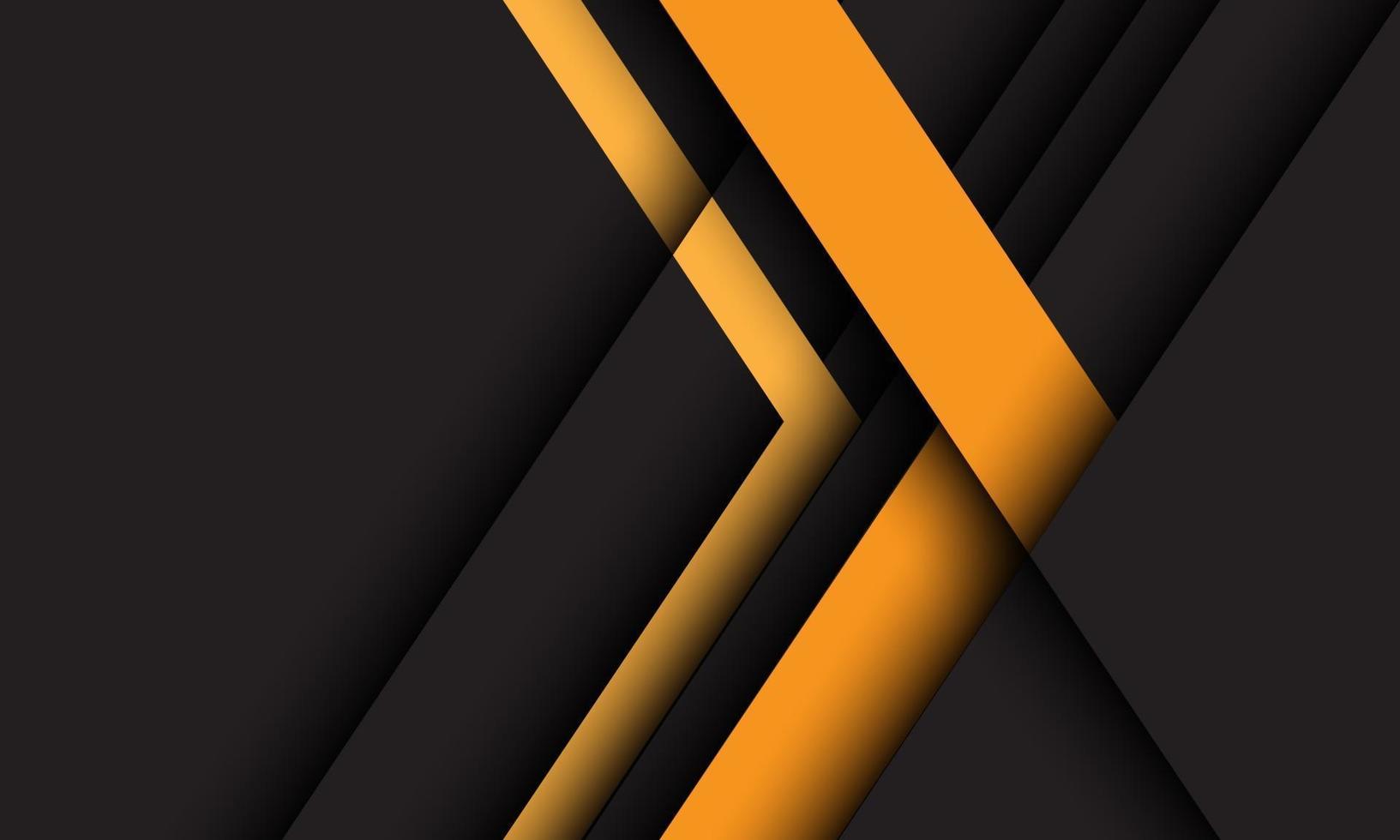 Abstract yellow arrow direction on dark futuristic technology vector