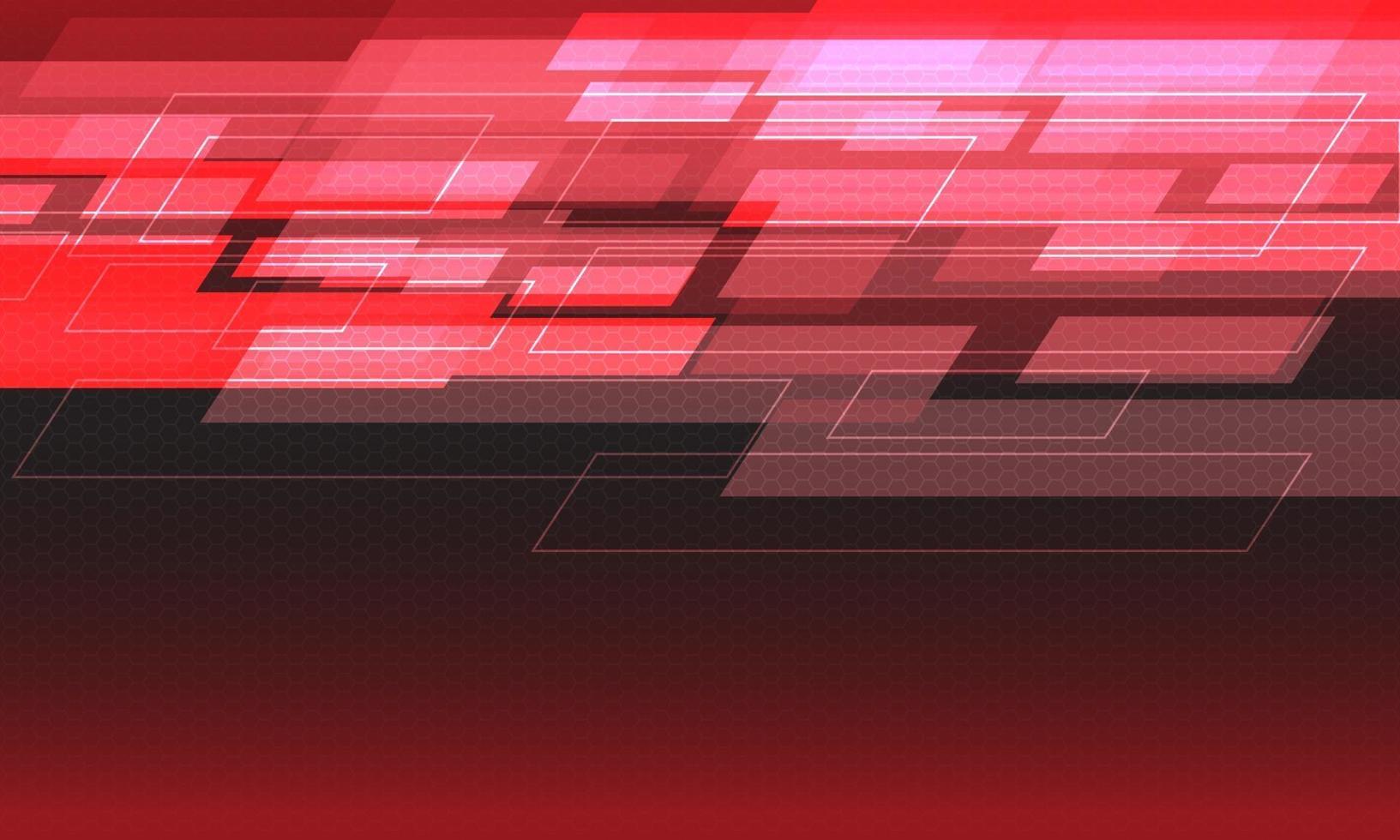Abstract red light speed geometric hexagon mesh futuristic vector