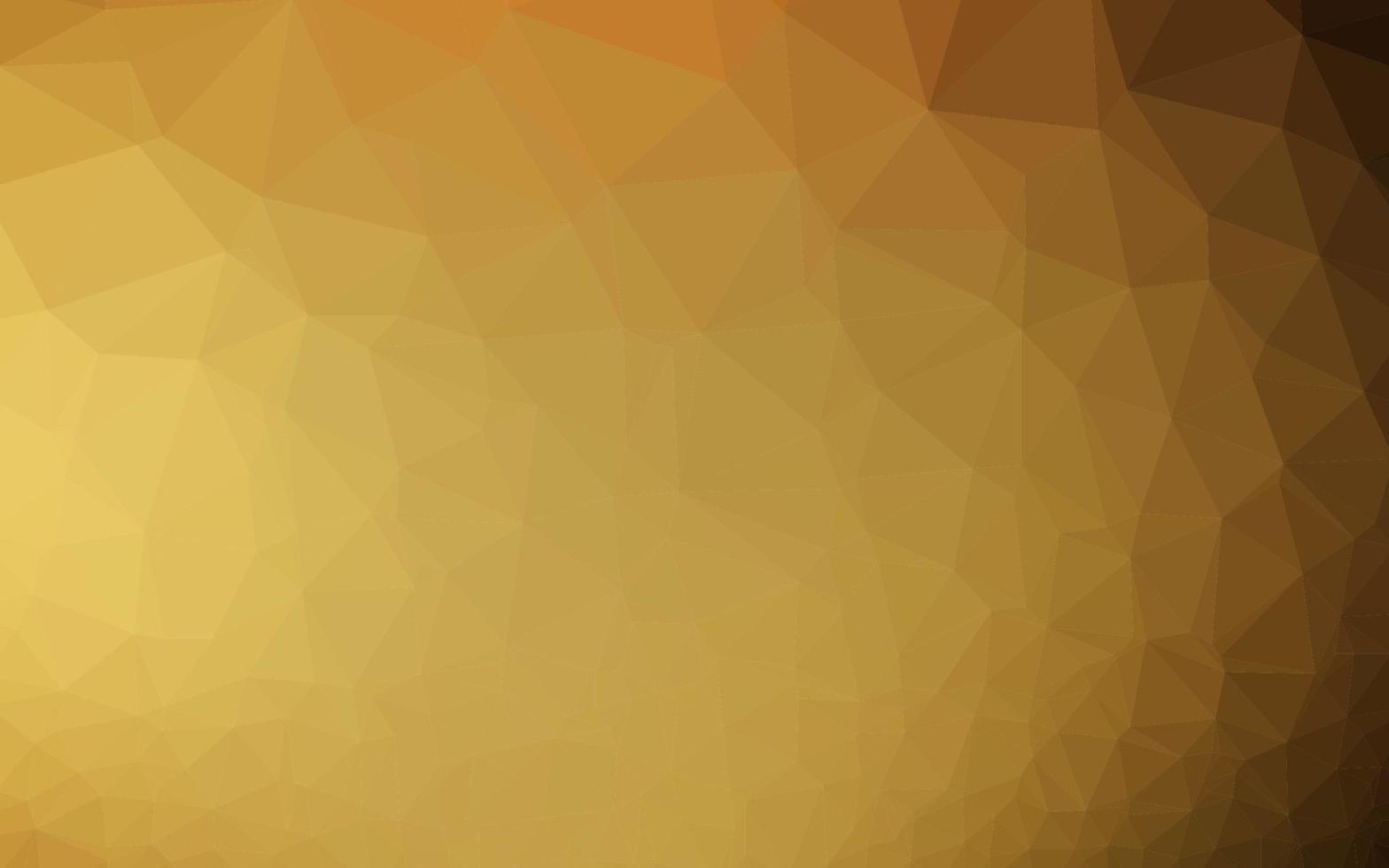 Dark Yellow, Orange vector polygon abstract layout.