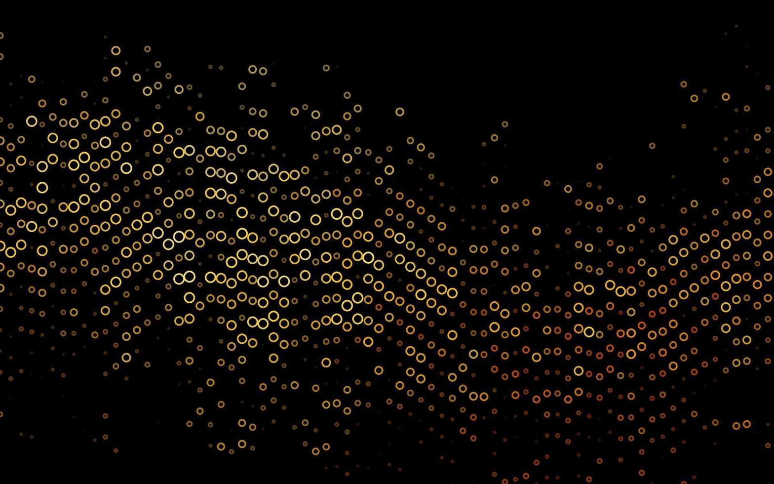 Light Yellow, Orange vector texture with disks.