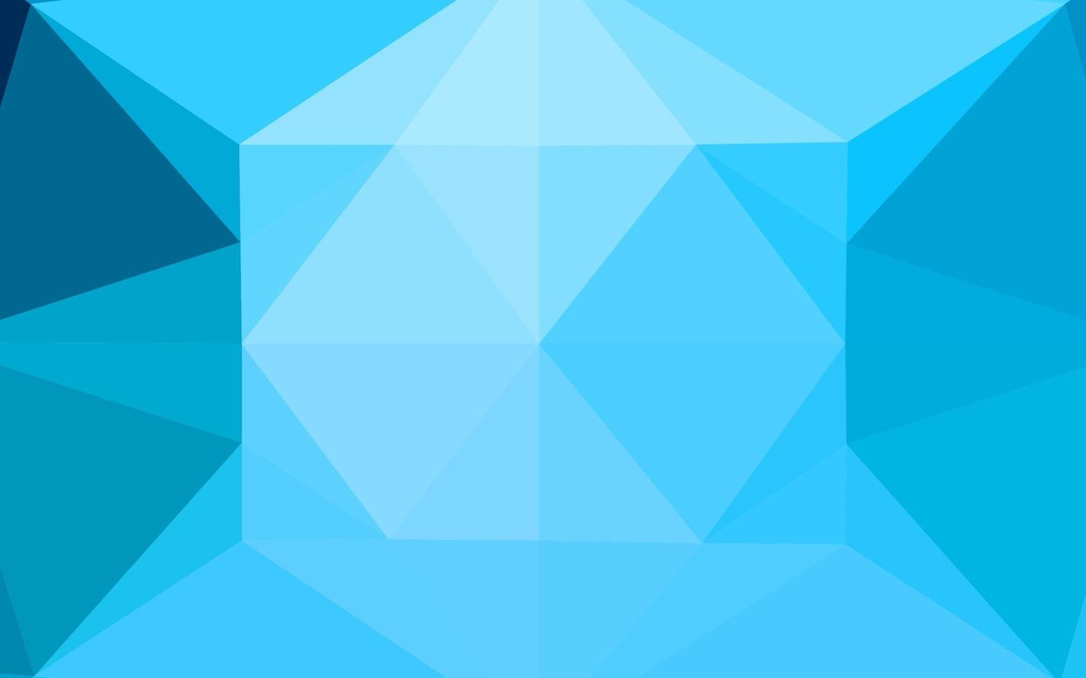 Light BLUE vector blurry hexagon template.