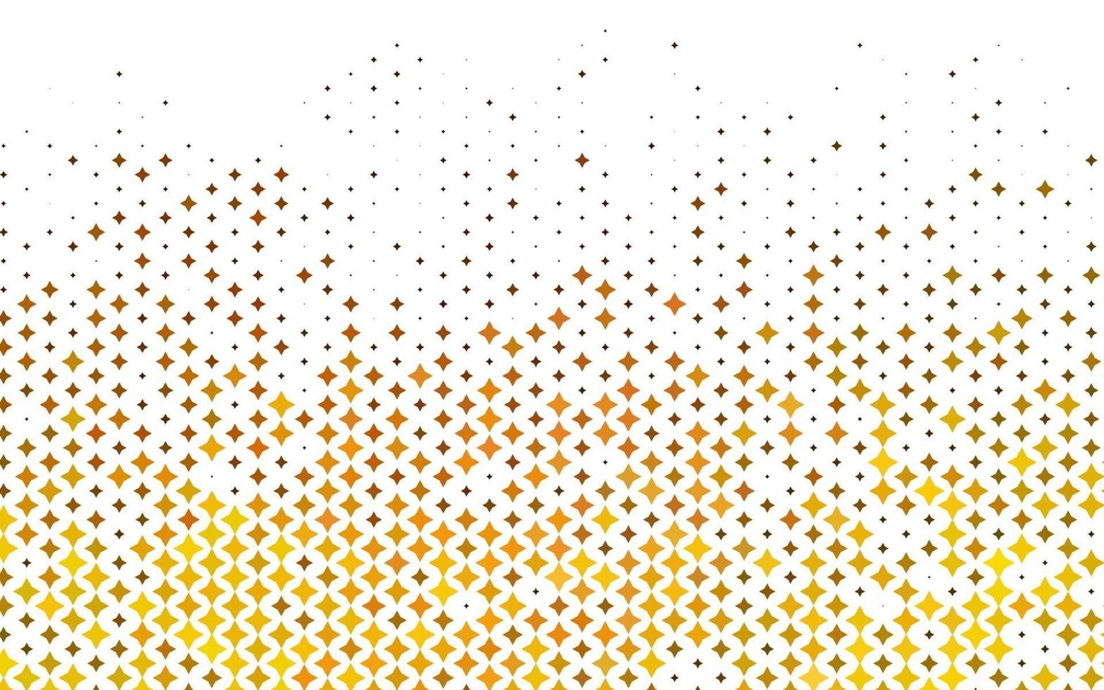 cubierta de vector amarillo claro, naranja con estrellas pequeñas y grandes.