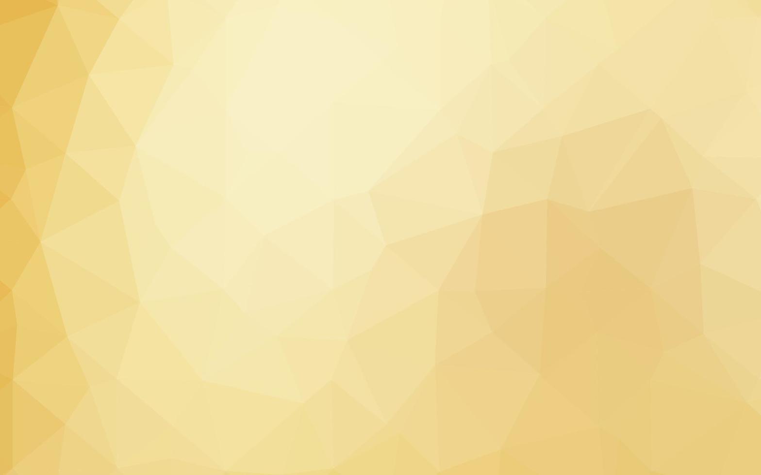 Light Yellow, Orange vector abstract mosaic backdrop.