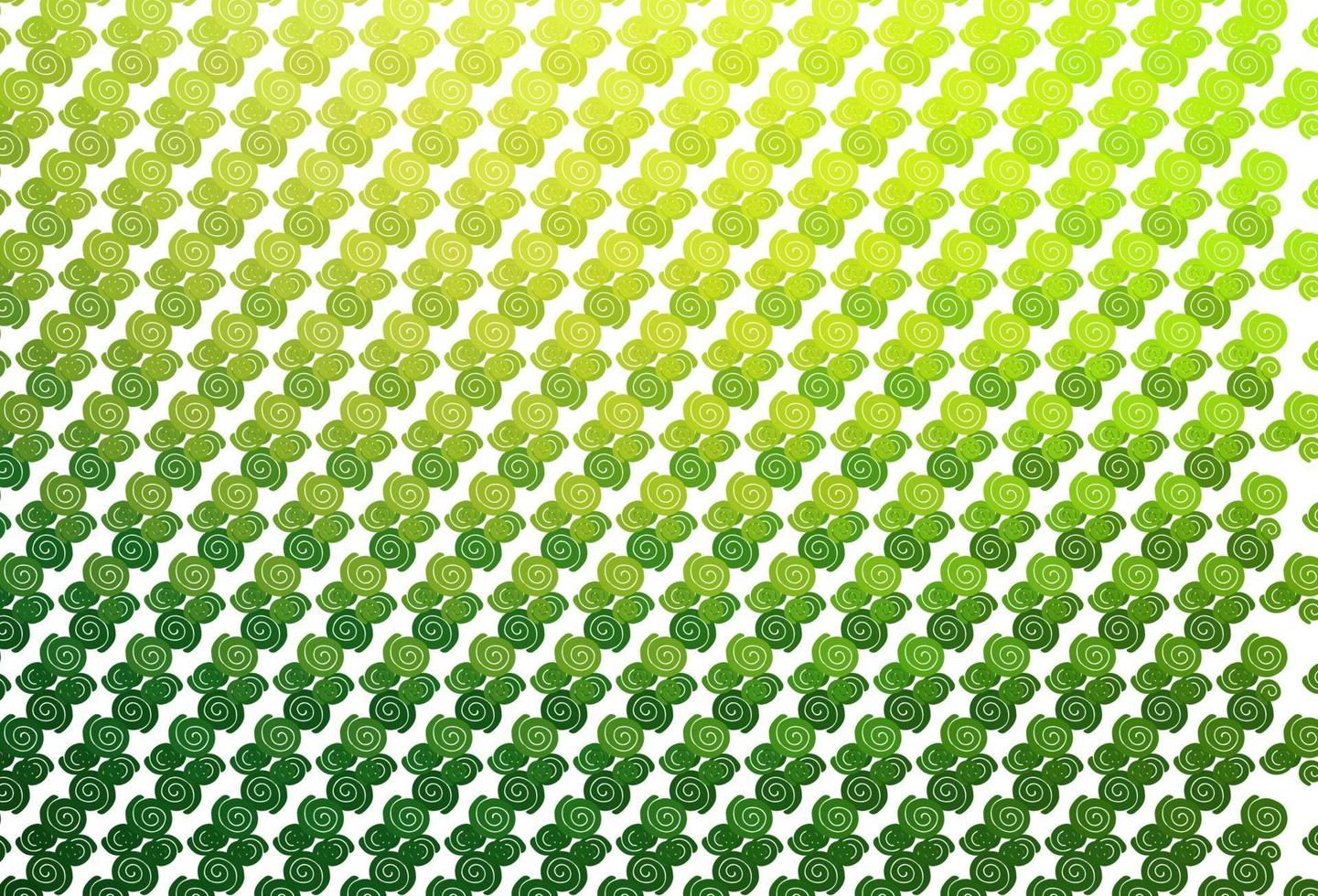 plantilla de vector verde claro con formas de burbujas.