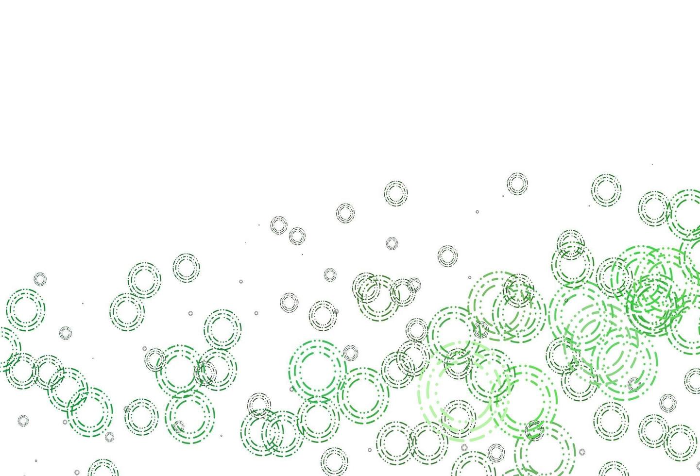 Light Green vector pattern with spheres.