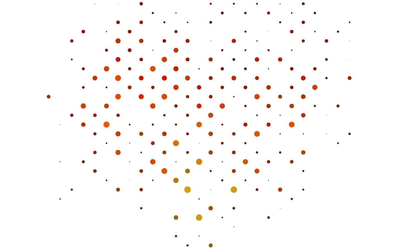 Light Yellow, Orange vector cover with spots.