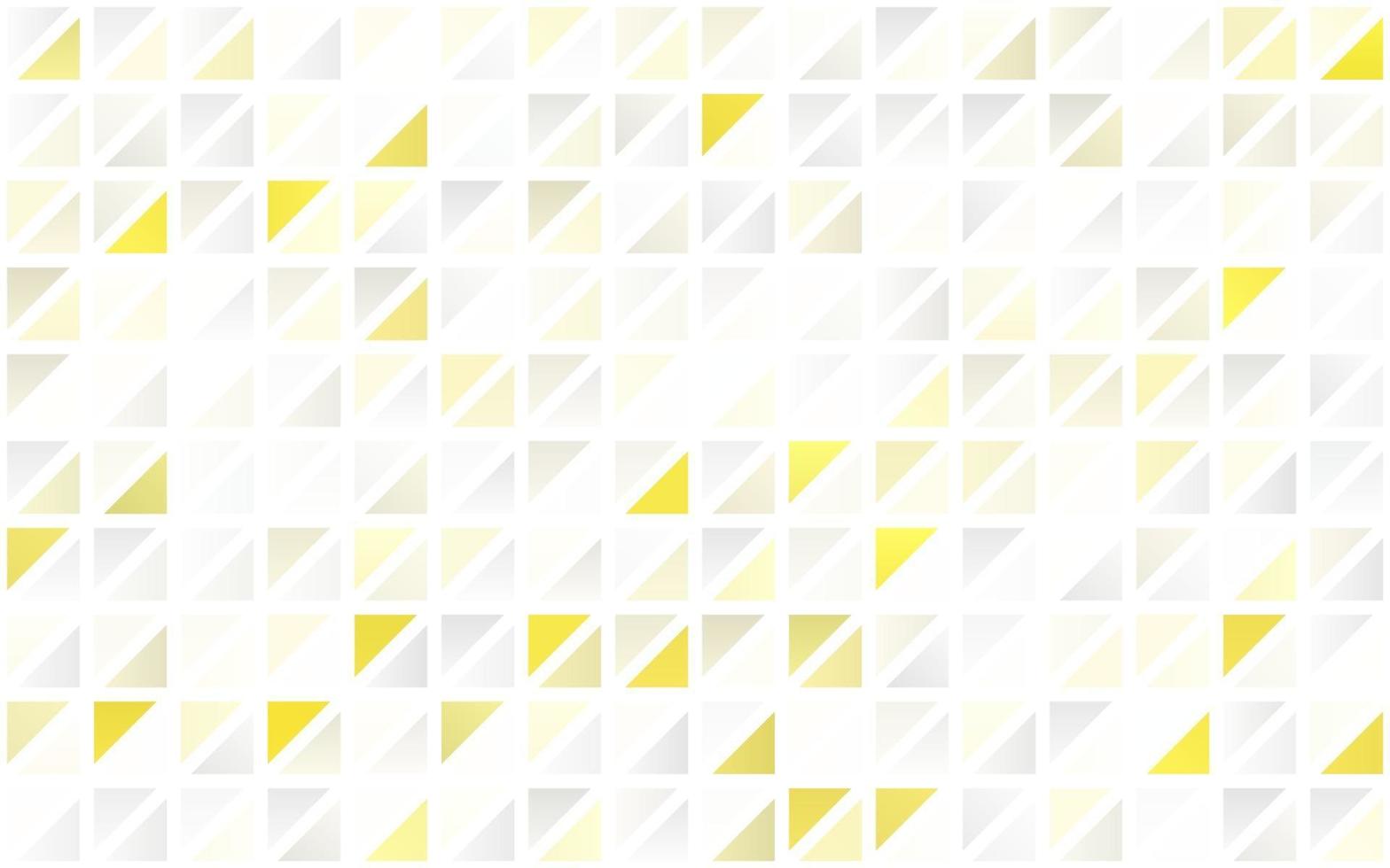 Light Yellow, Orange vector seamless background with triangles.