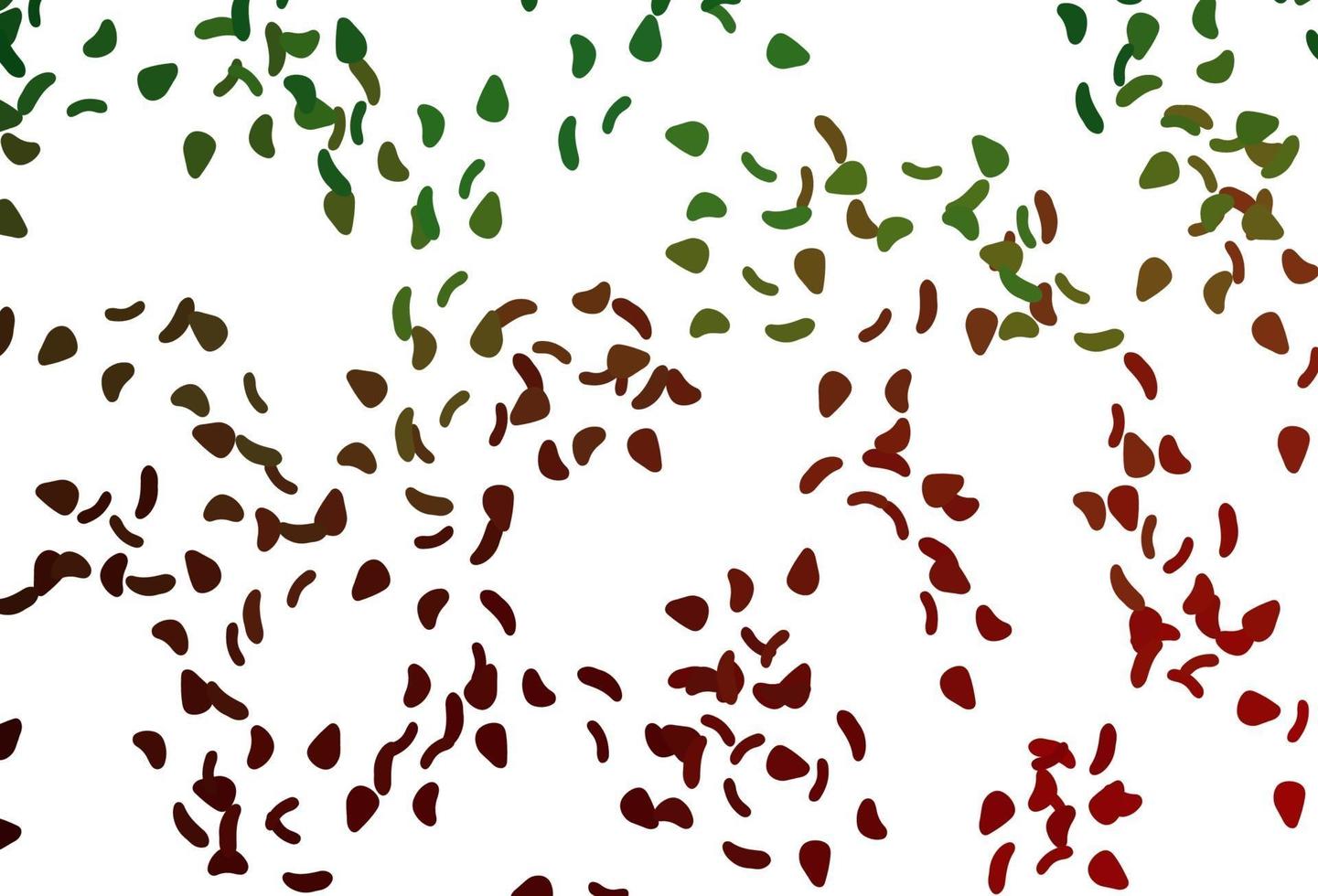 Light Green, Red vector pattern with chaotic shapes.