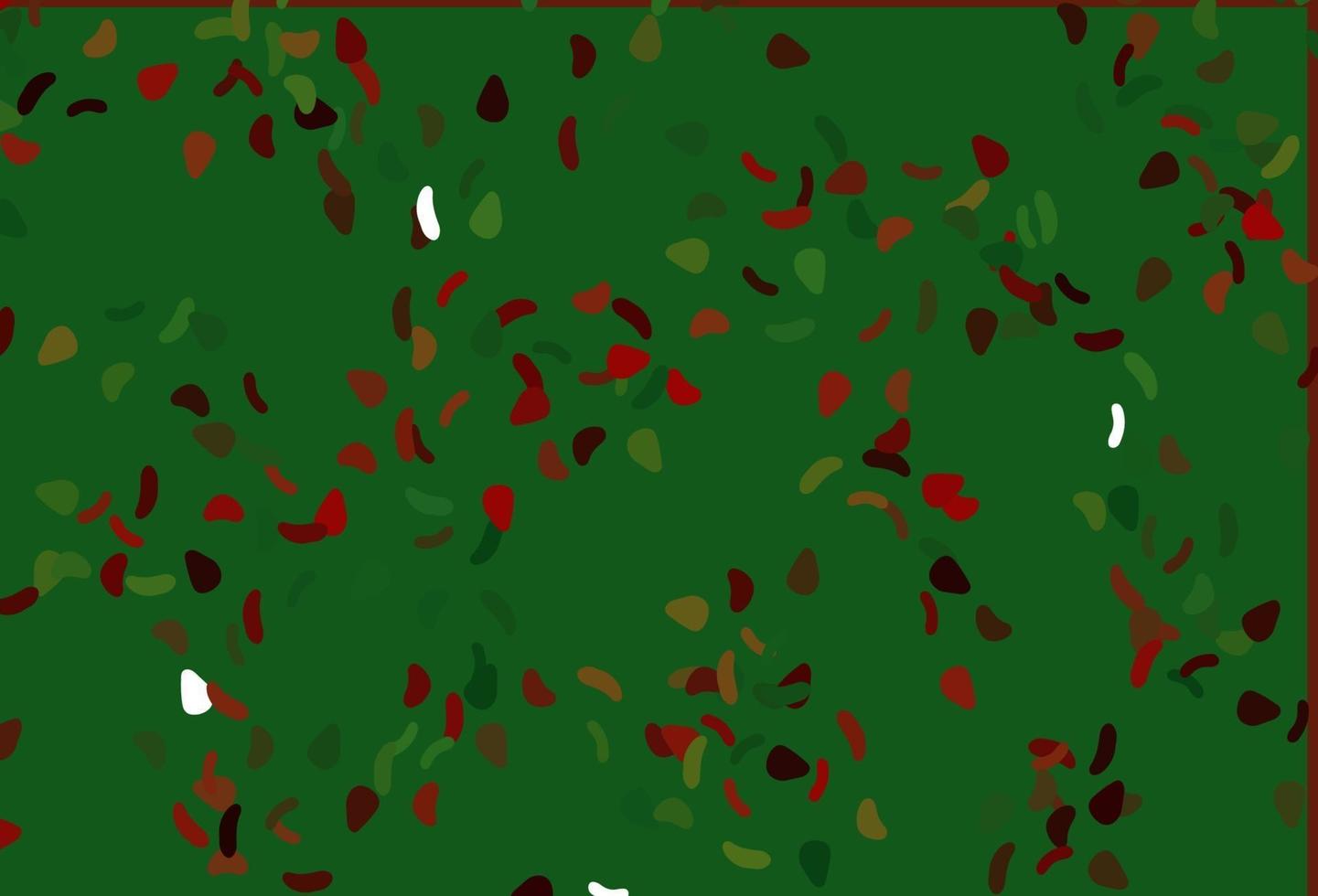 Light Green, Red vector pattern with chaotic shapes.