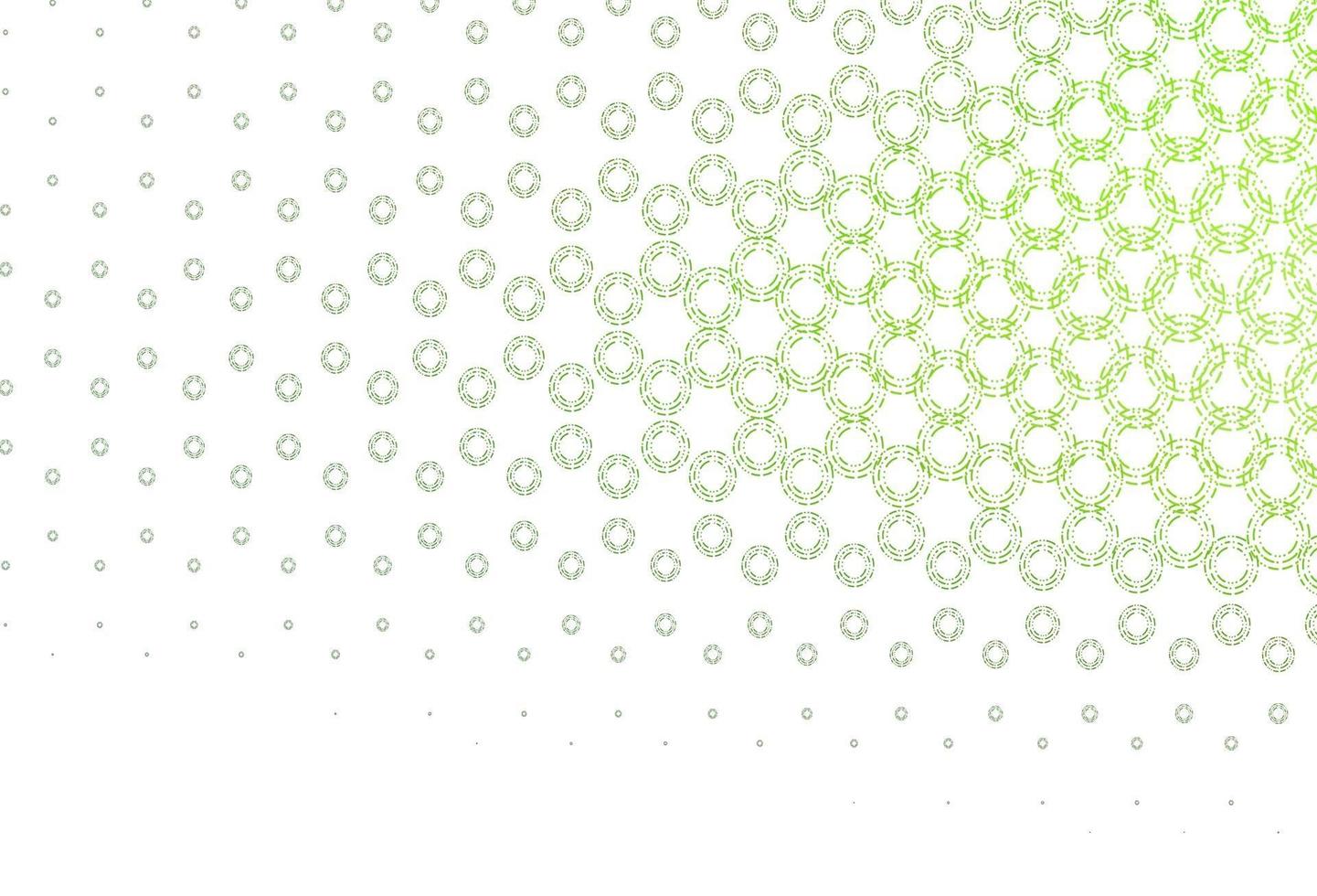 Light green vector pattern with spheres.