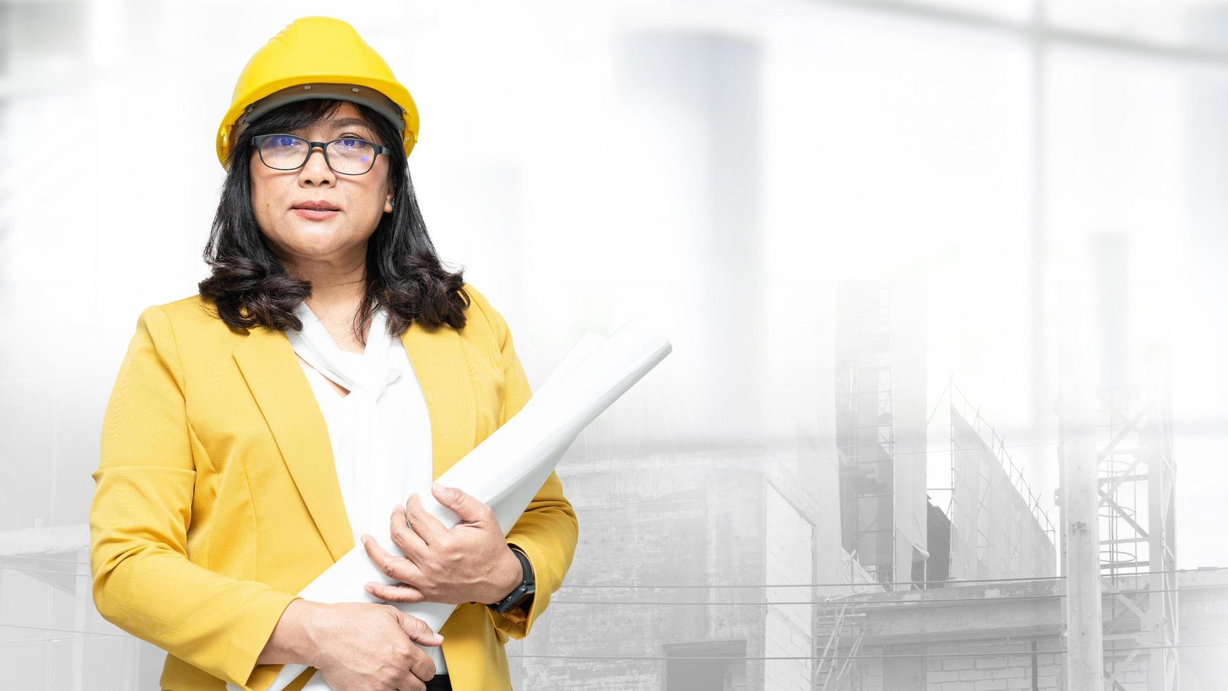 Architect or engineer working project accounting photo