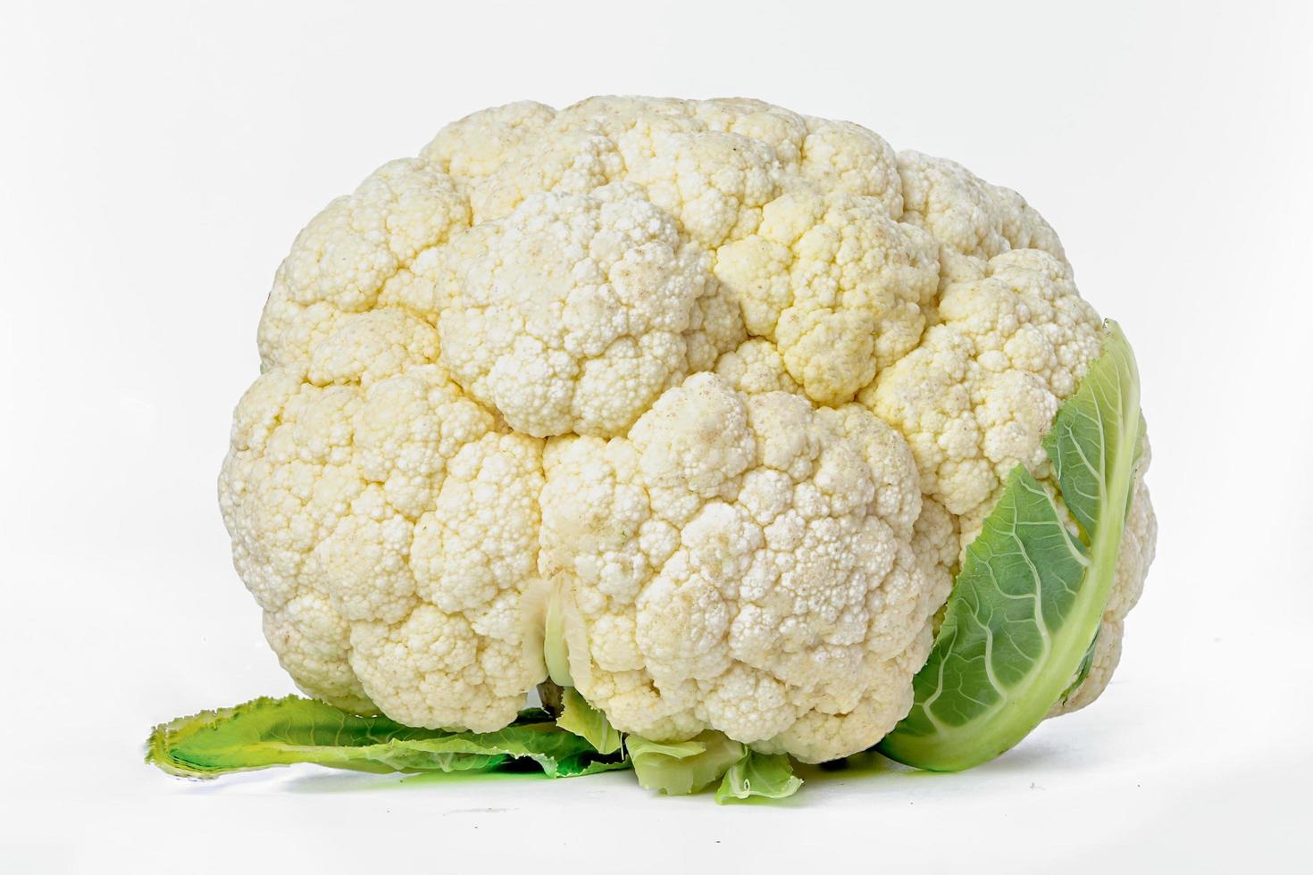 Fresh Cauliflower vegetable isolated on white background. photo