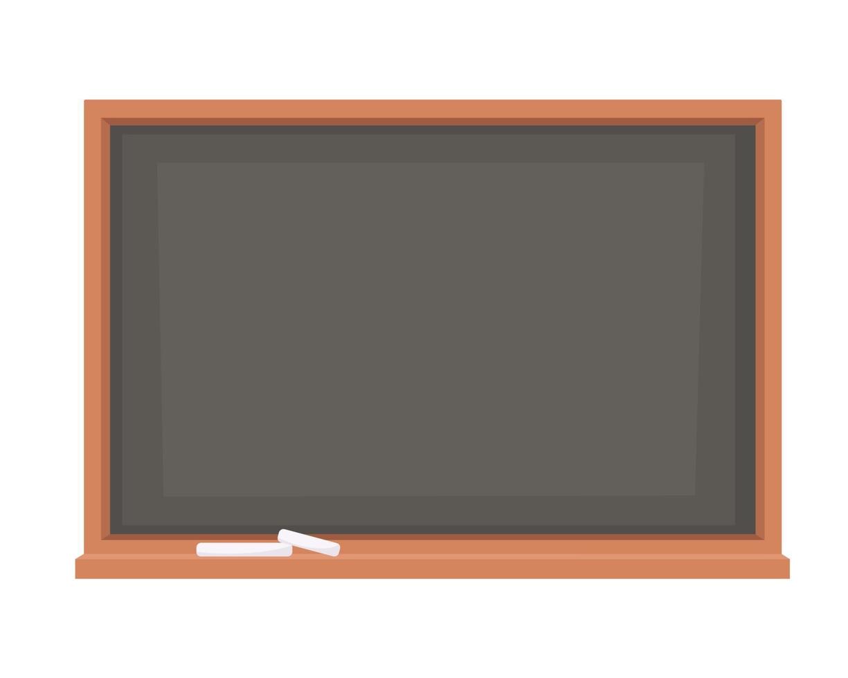 School blackboard with chalk pieces. Back to school, studying vector